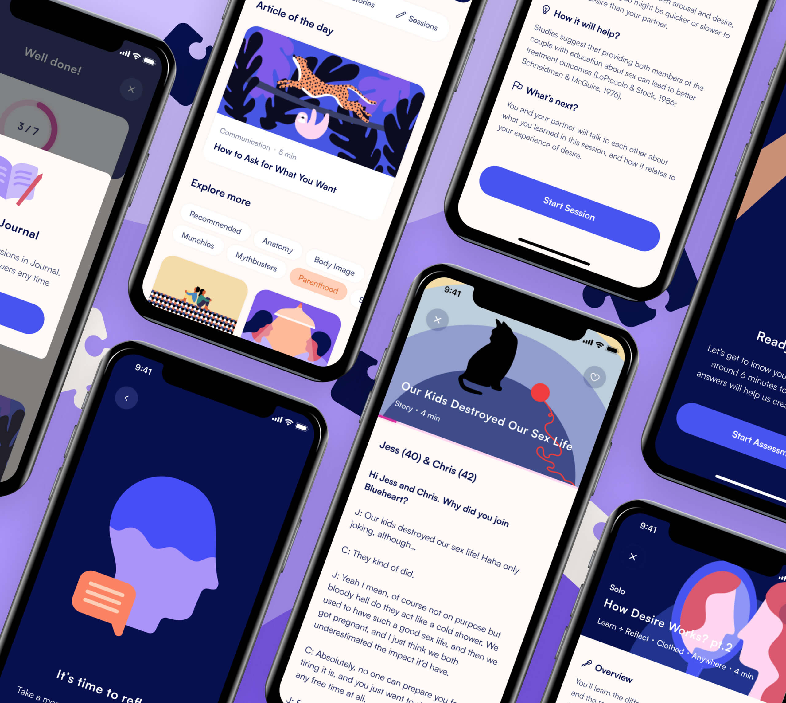 Blueheart – digital sex therapy mobile app - Website Development - Photo 6