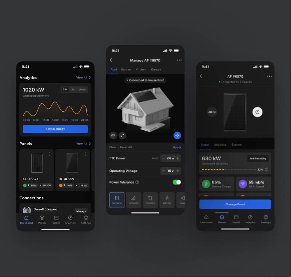 Ectopanel – Solar panels control mobile app - image cover