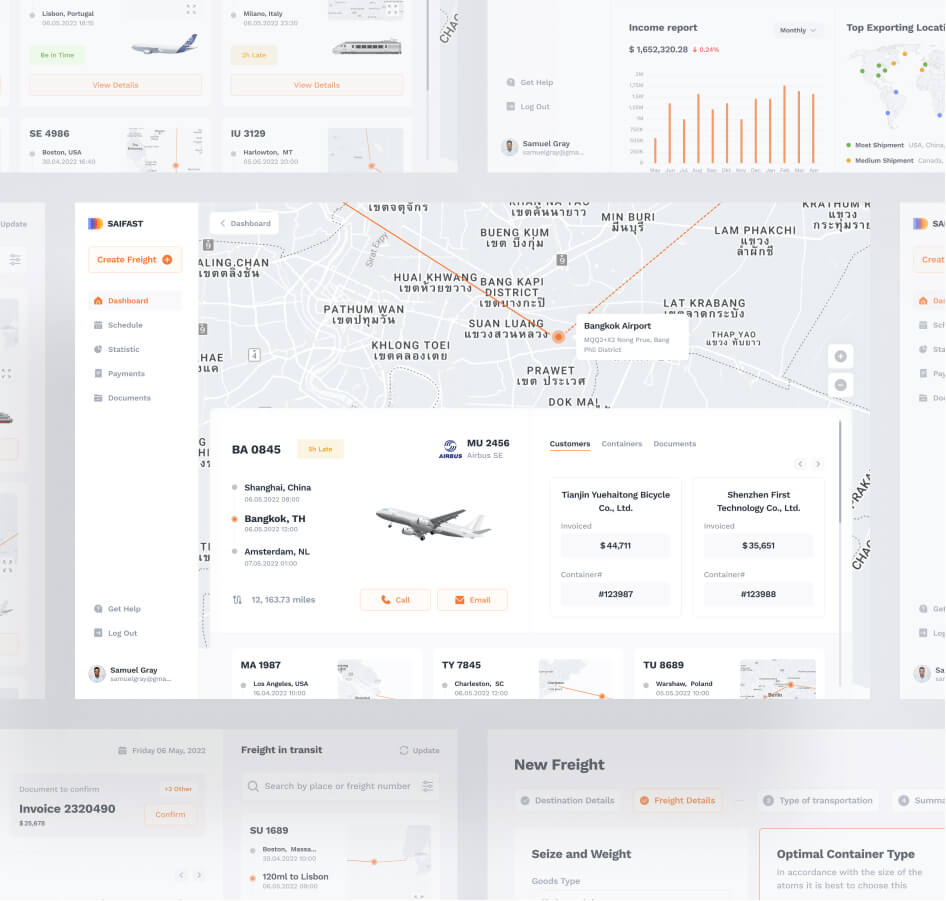 Saifast – logistics web app - image cover