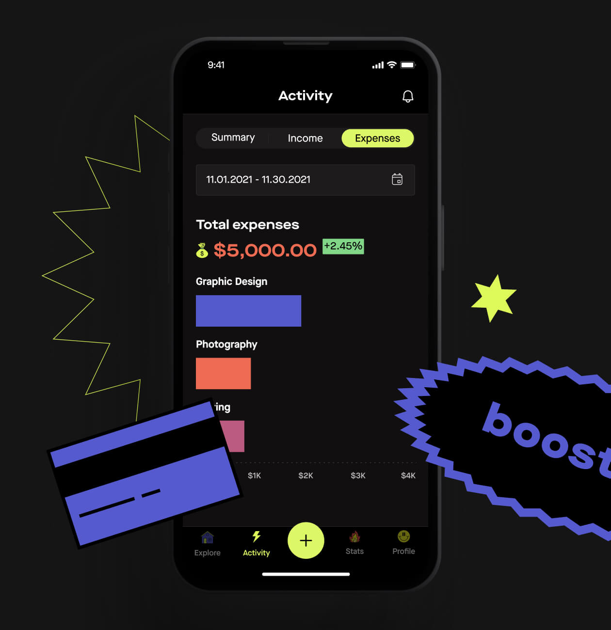 BOOST – Income tracker mobile app for freelancers - Website Development - Photo 12