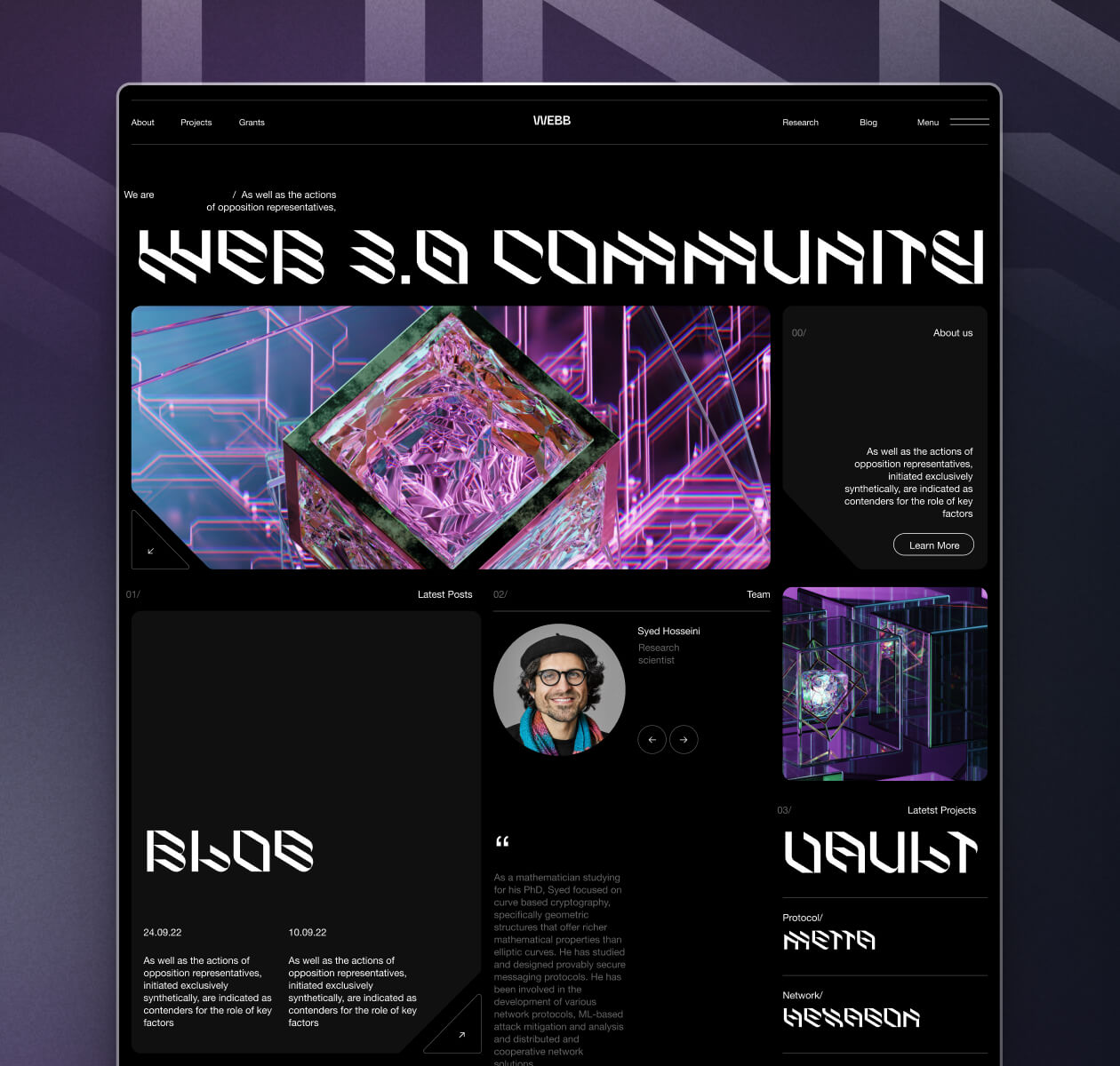 WEBB – Web3 Community platform - Website Development - Photo 4