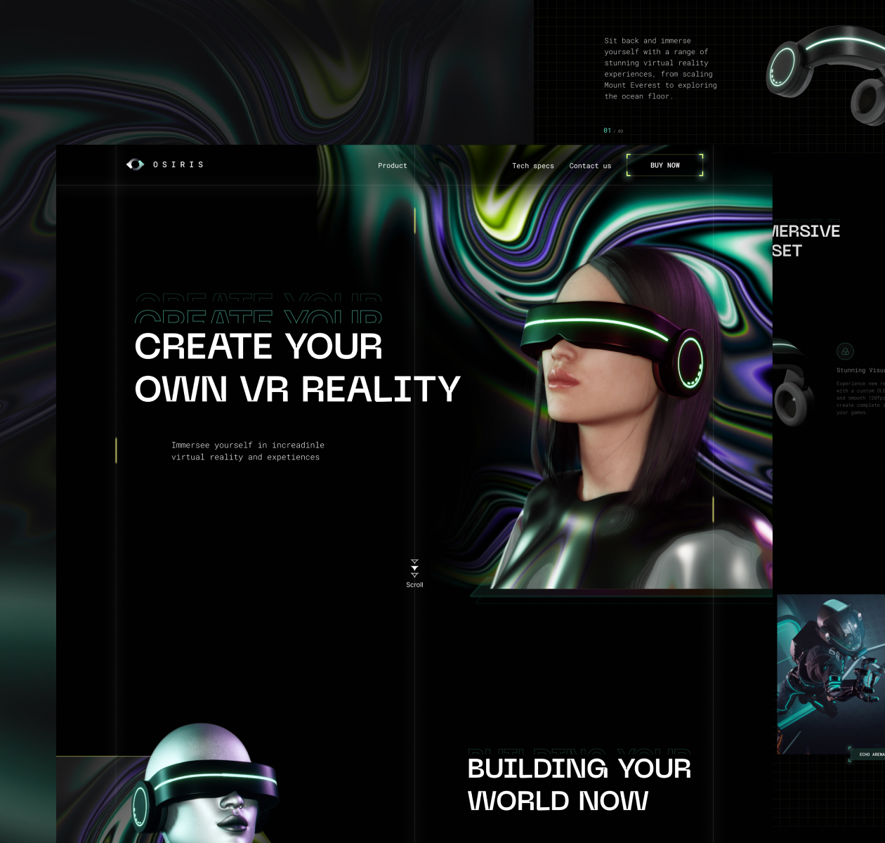 OSIRIS – VR Headset branding & landing page - Website Development - Photo 8