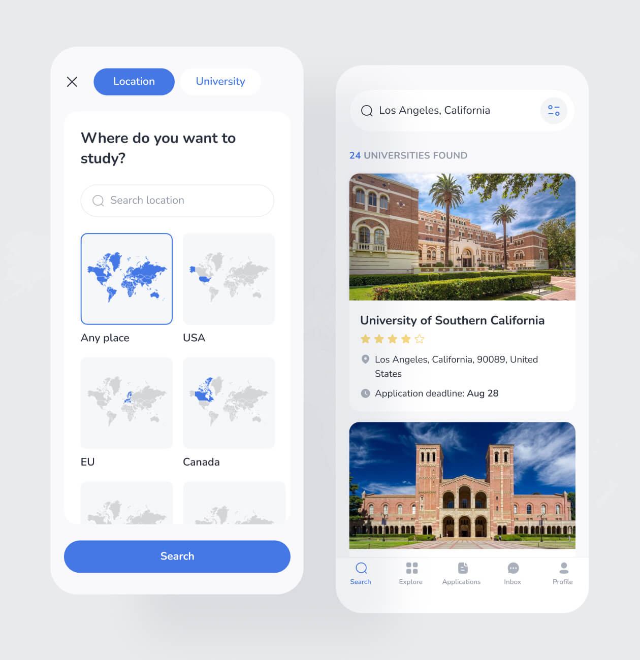 UVER – Universities Aggregator mobile app - Website Development - Photo 3