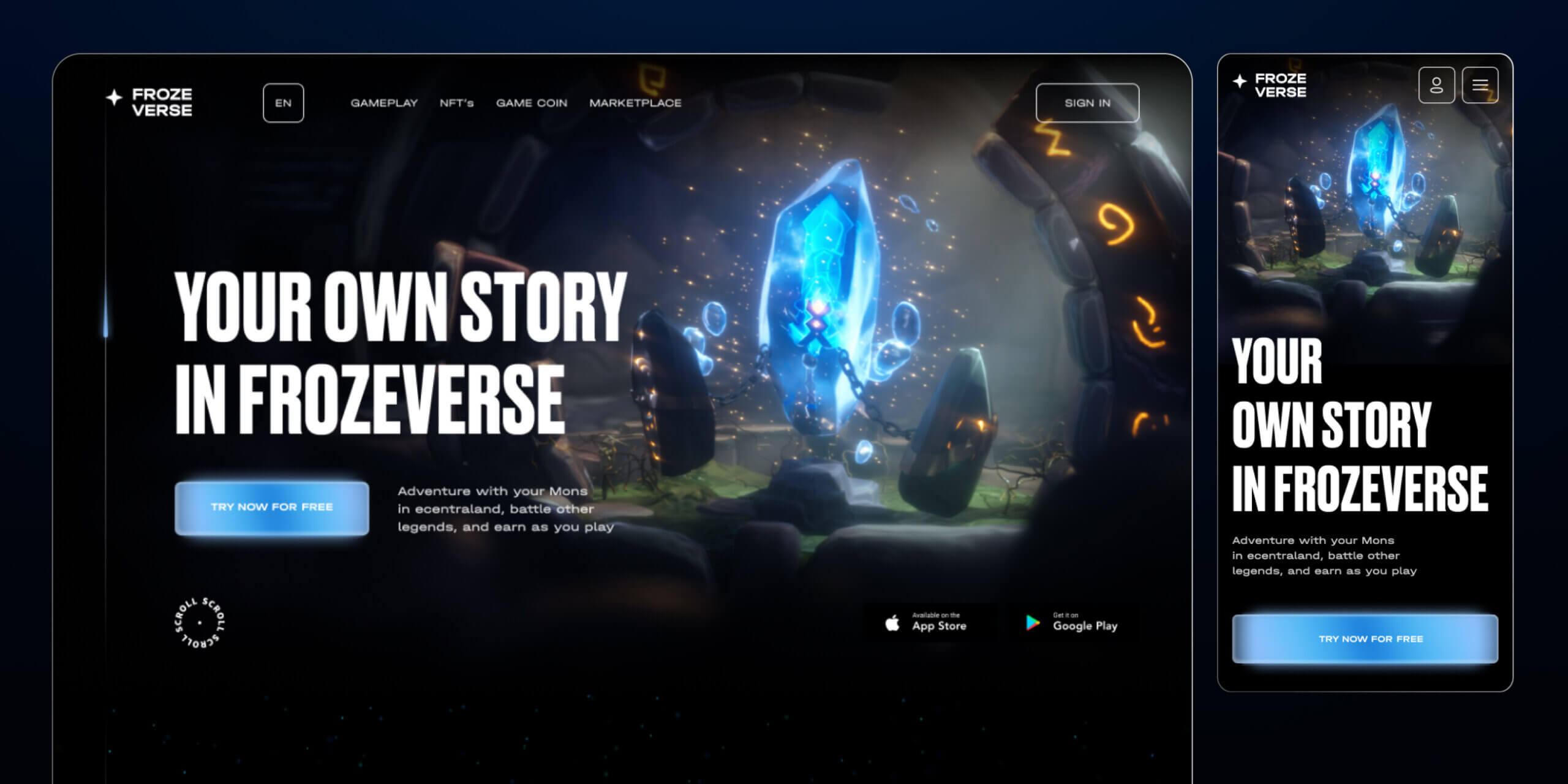 Frozeverse – Metaverse VR game - Website Development - Photo 18