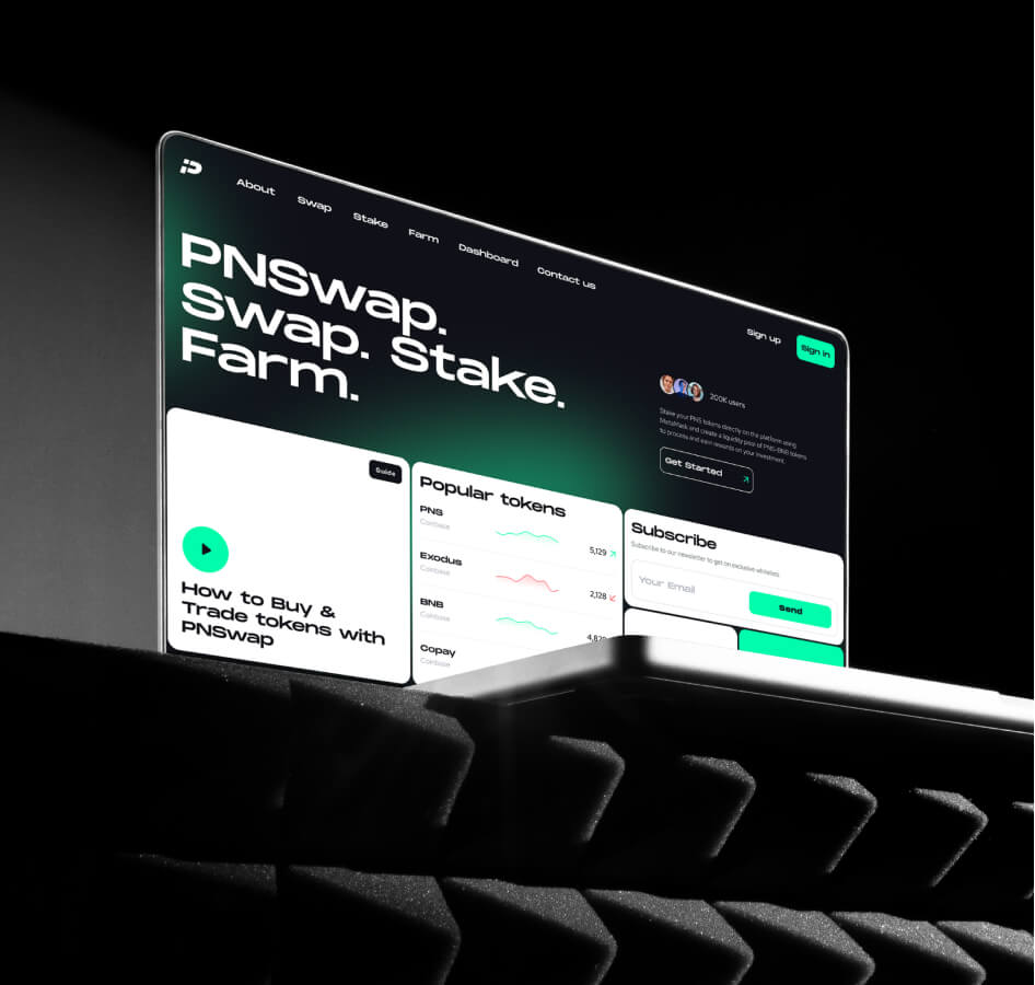 PNSwap – token exchange platform - image cover