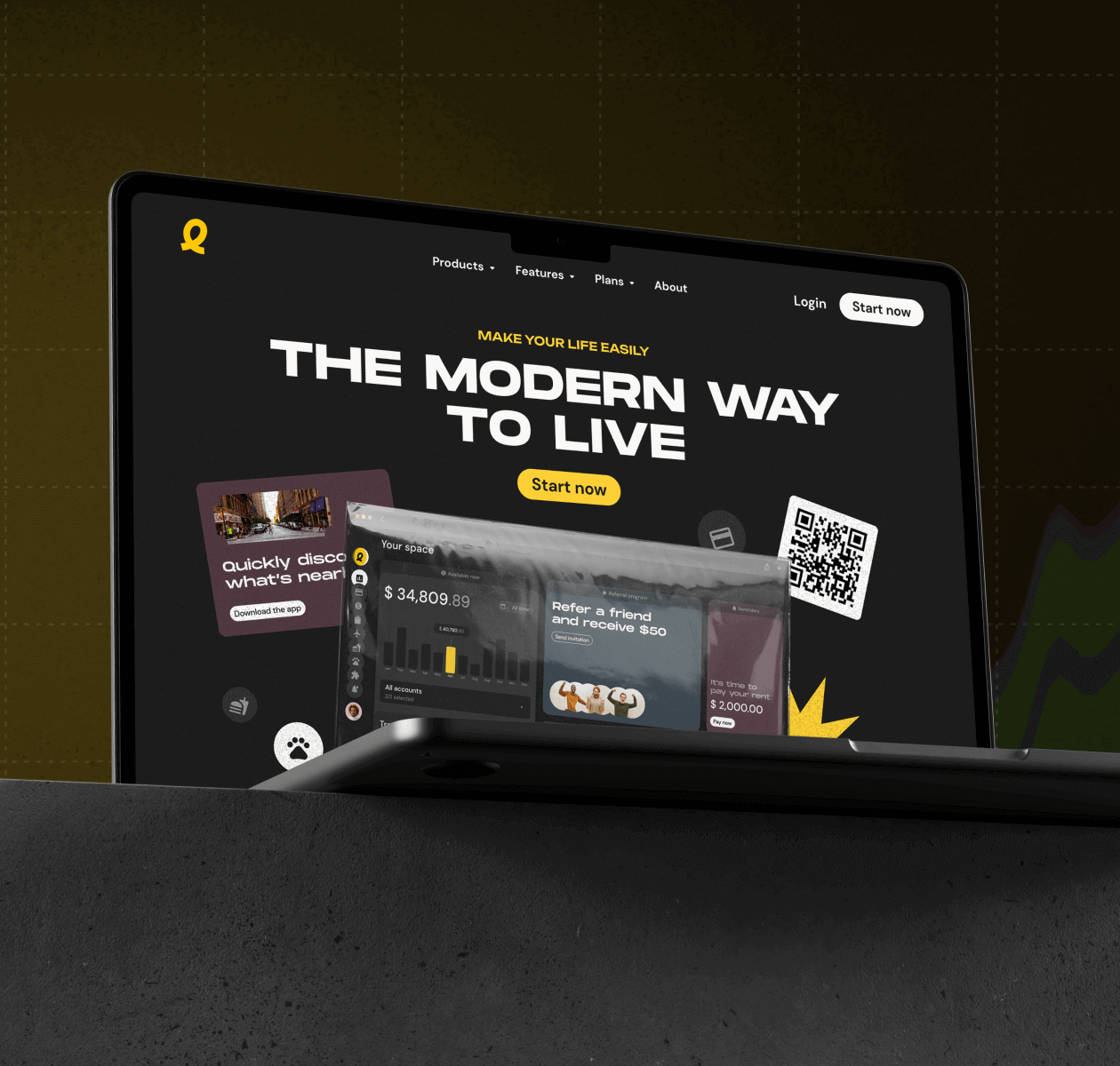 Easily – Promo website for the super app - image cover