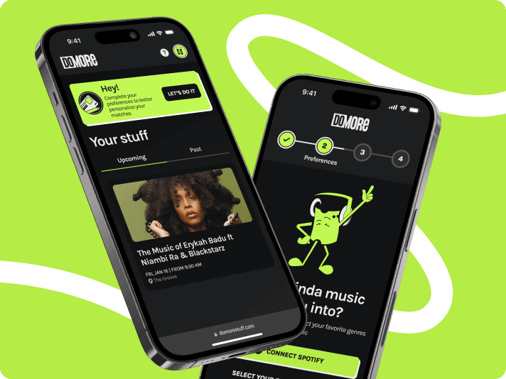 DoMORE — mobile redesign for a ticket subscription platform - image cover