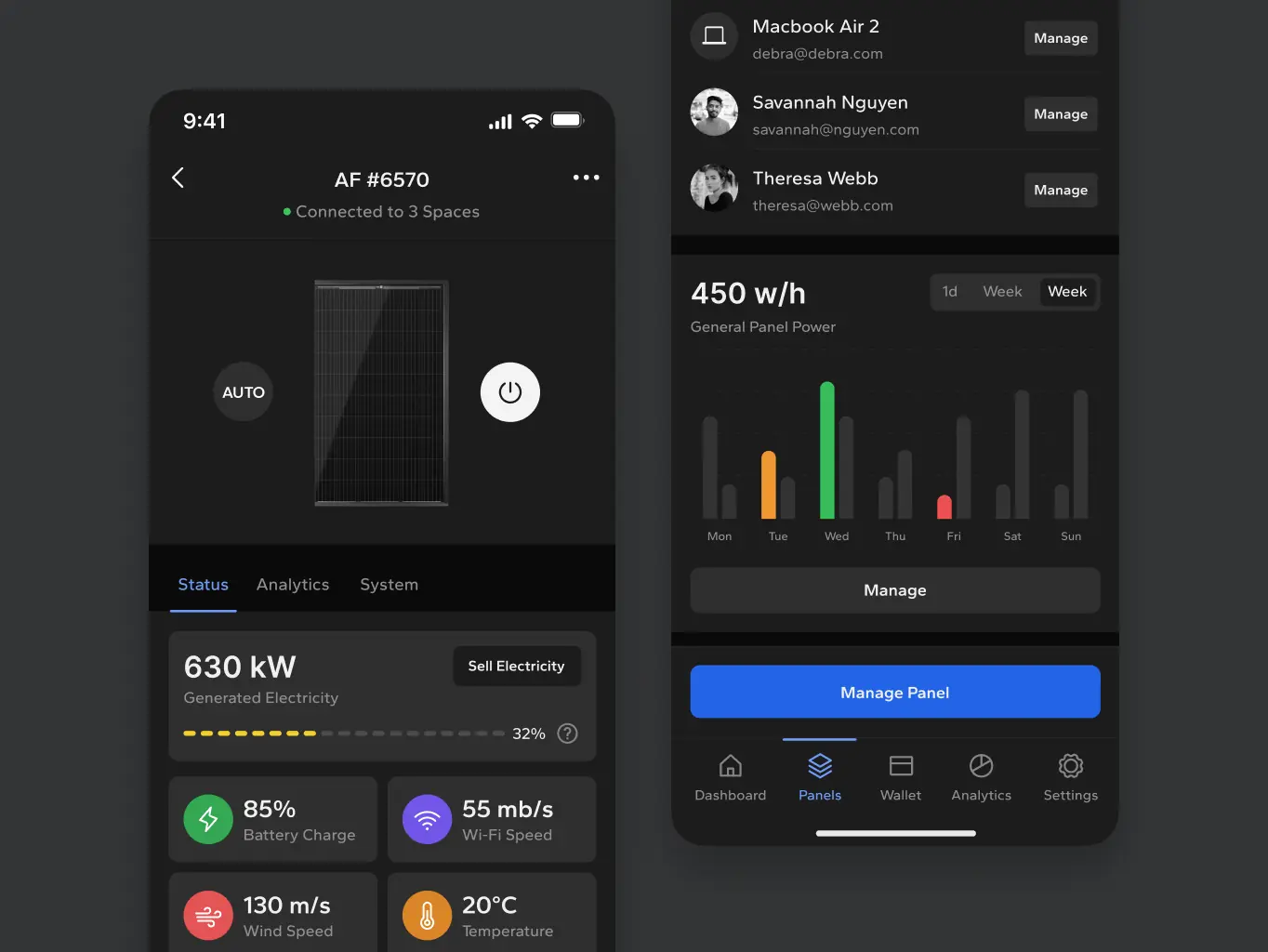 Ectopanel – solar panels control mobile app - Website Development - Photo 3