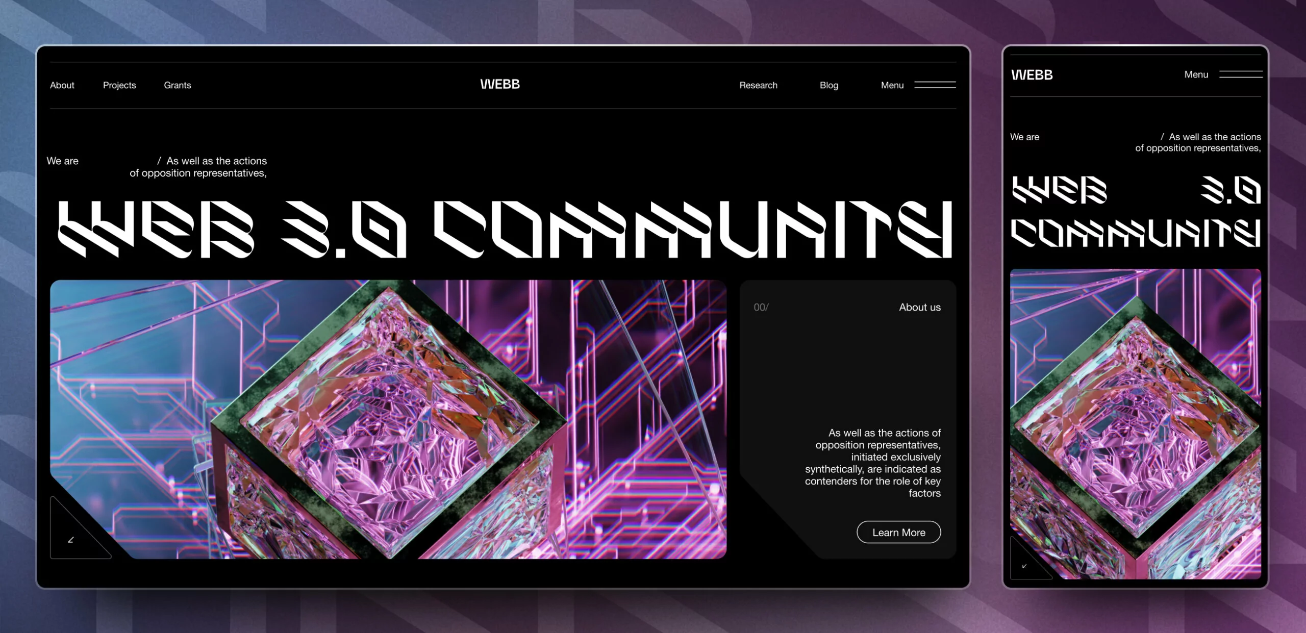WEBB – web3 community platform - Website Development - Photo 1