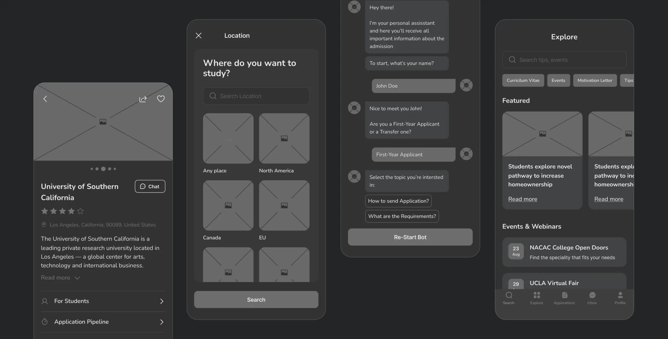 UVER – universities aggregator mobile app - Website Development - Photo 7