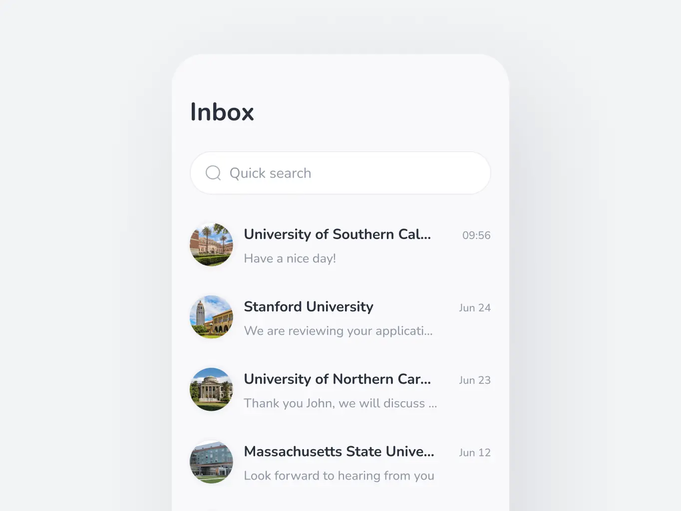 UVER – universities aggregator mobile app - Website Development - Photo 10