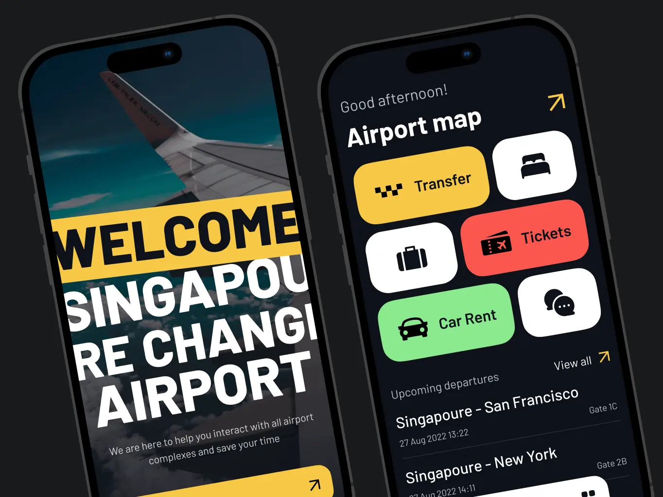 Sinport – Singapore Airport navigation app - Website Development - Photo 3