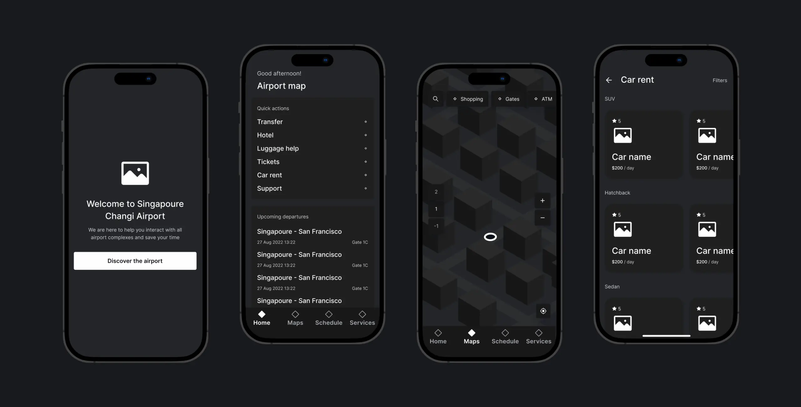 Sinport – Singapore Airport navigation app - Website Development - Photo 10