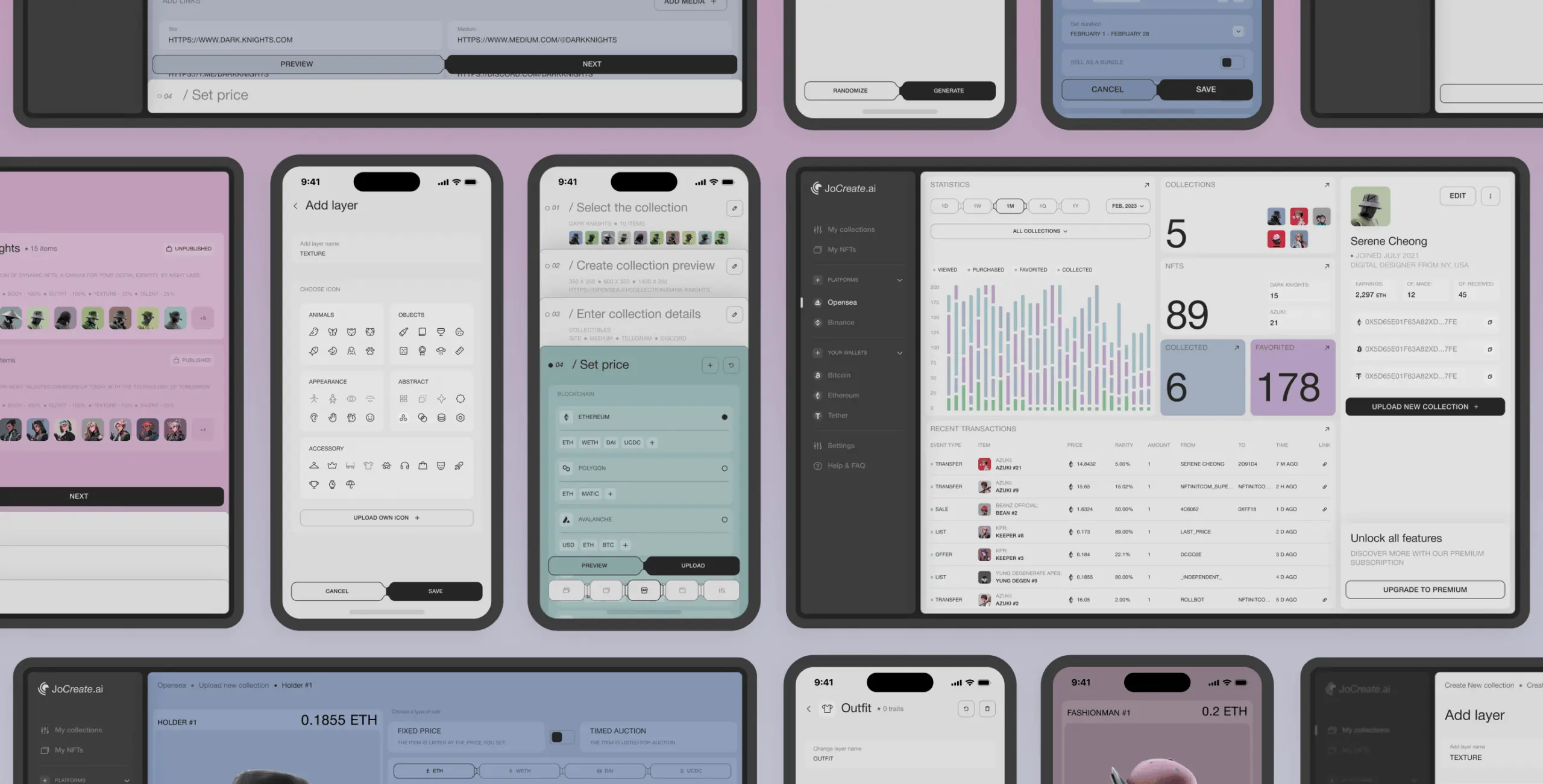 JoCreate – application for creating NFT collections - Website Development - Photo 11