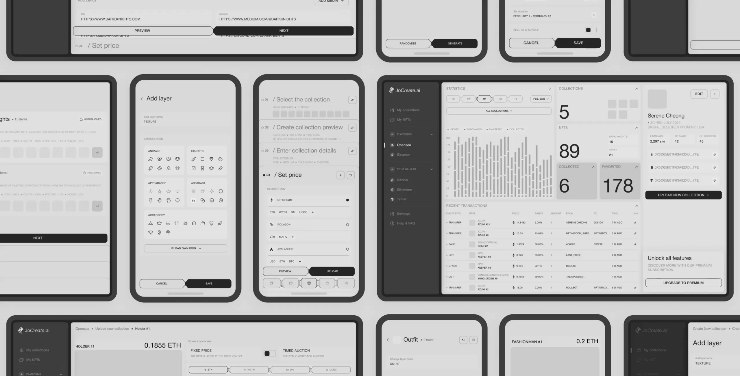 JoCreate – application for creating NFT collections - Website Development - Photo 10