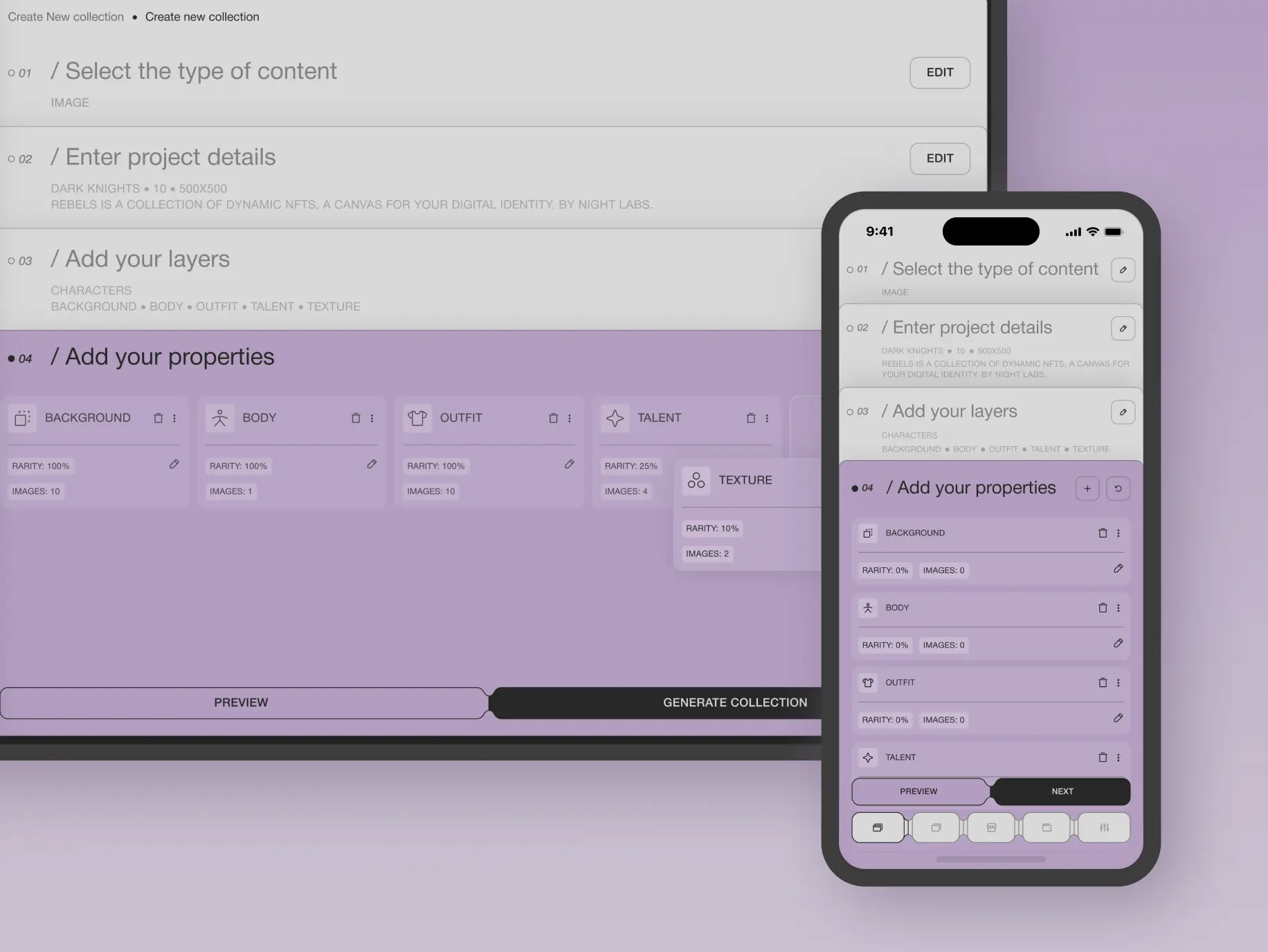 JoCreate – application for creating NFT collections - Website Development - Photo 18