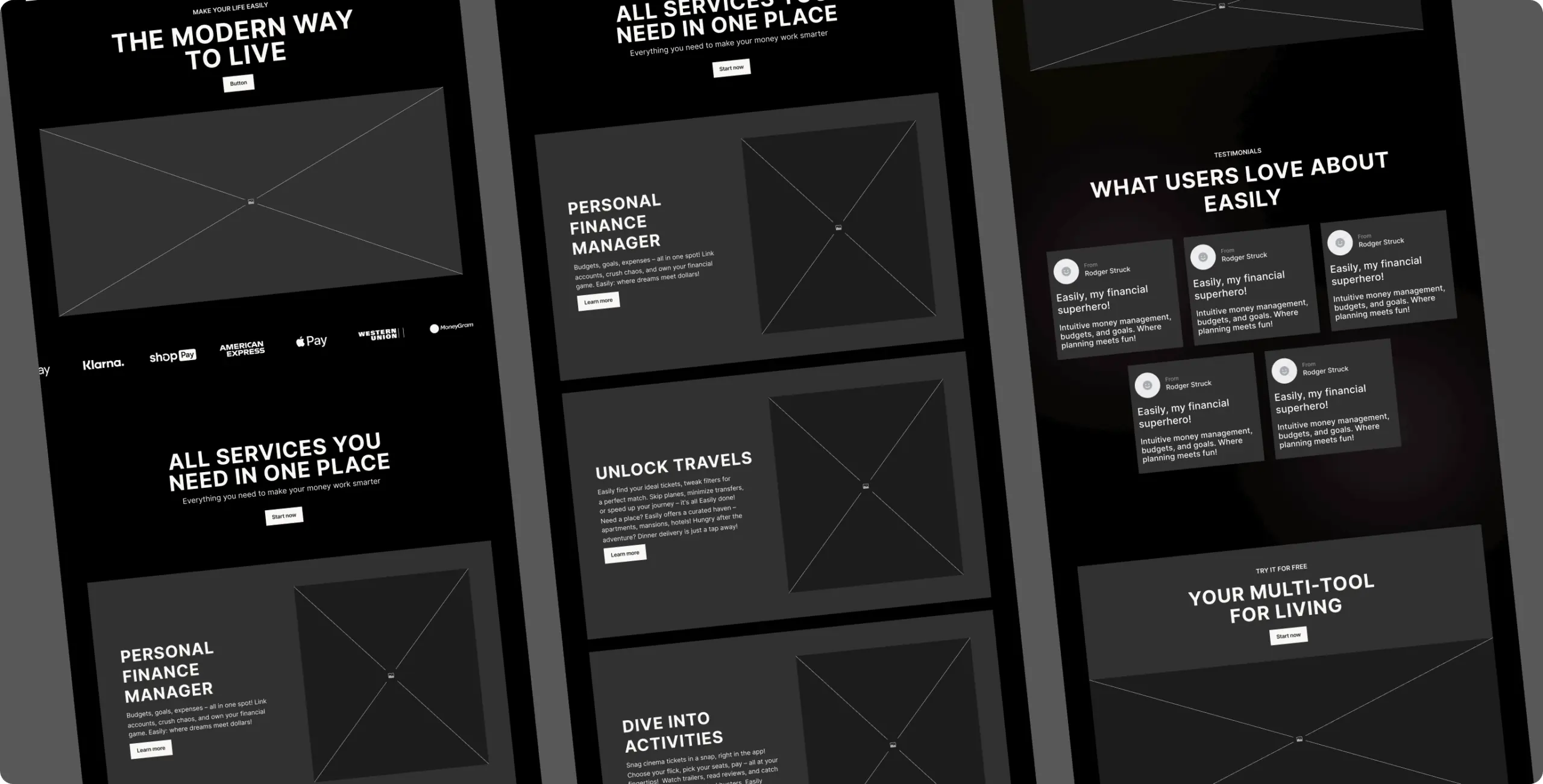 Easily – promo website for the super app - Website Development - Photo 8