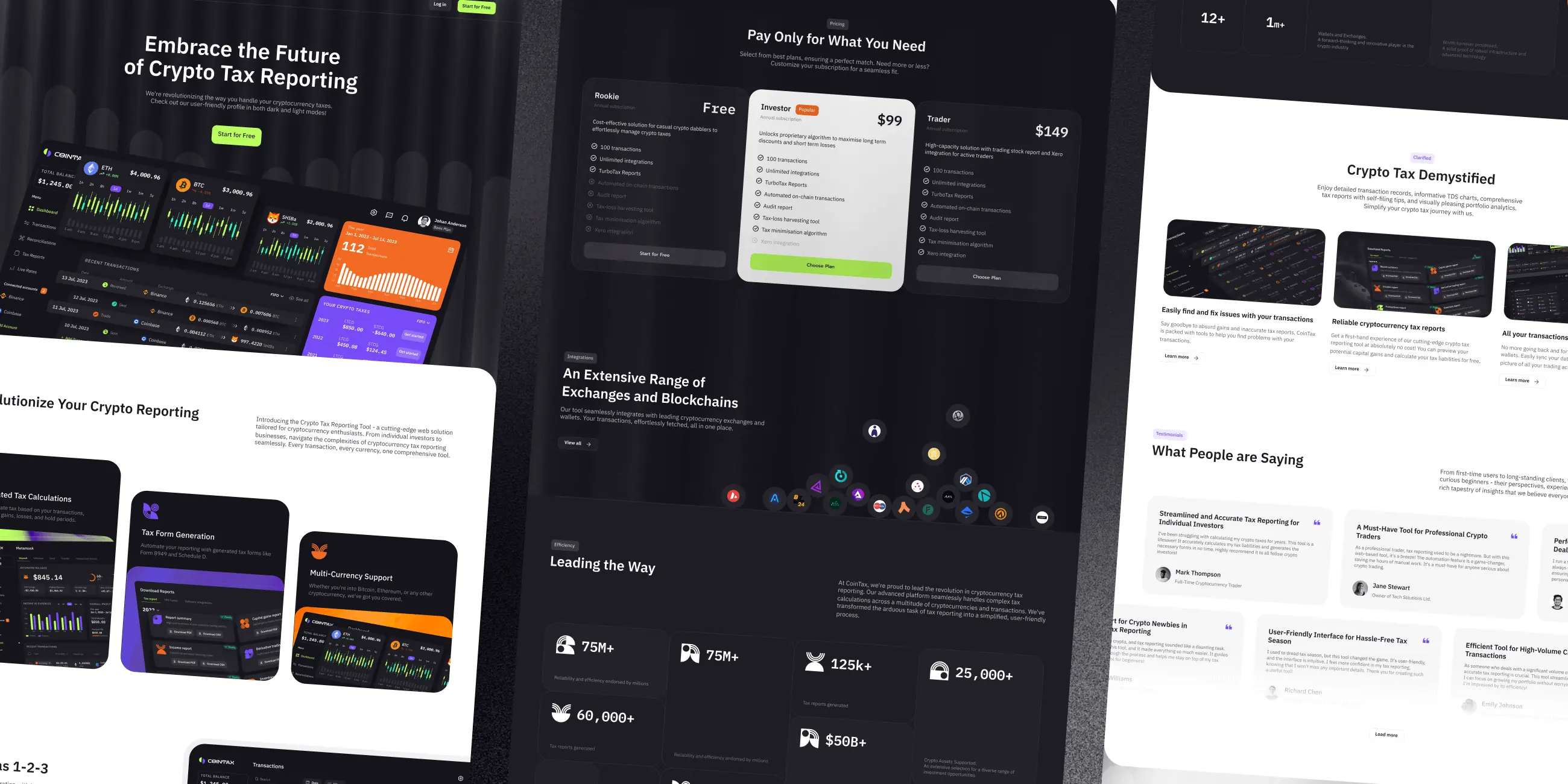 CoinTax – web app promo website - Website Development - Photo 12