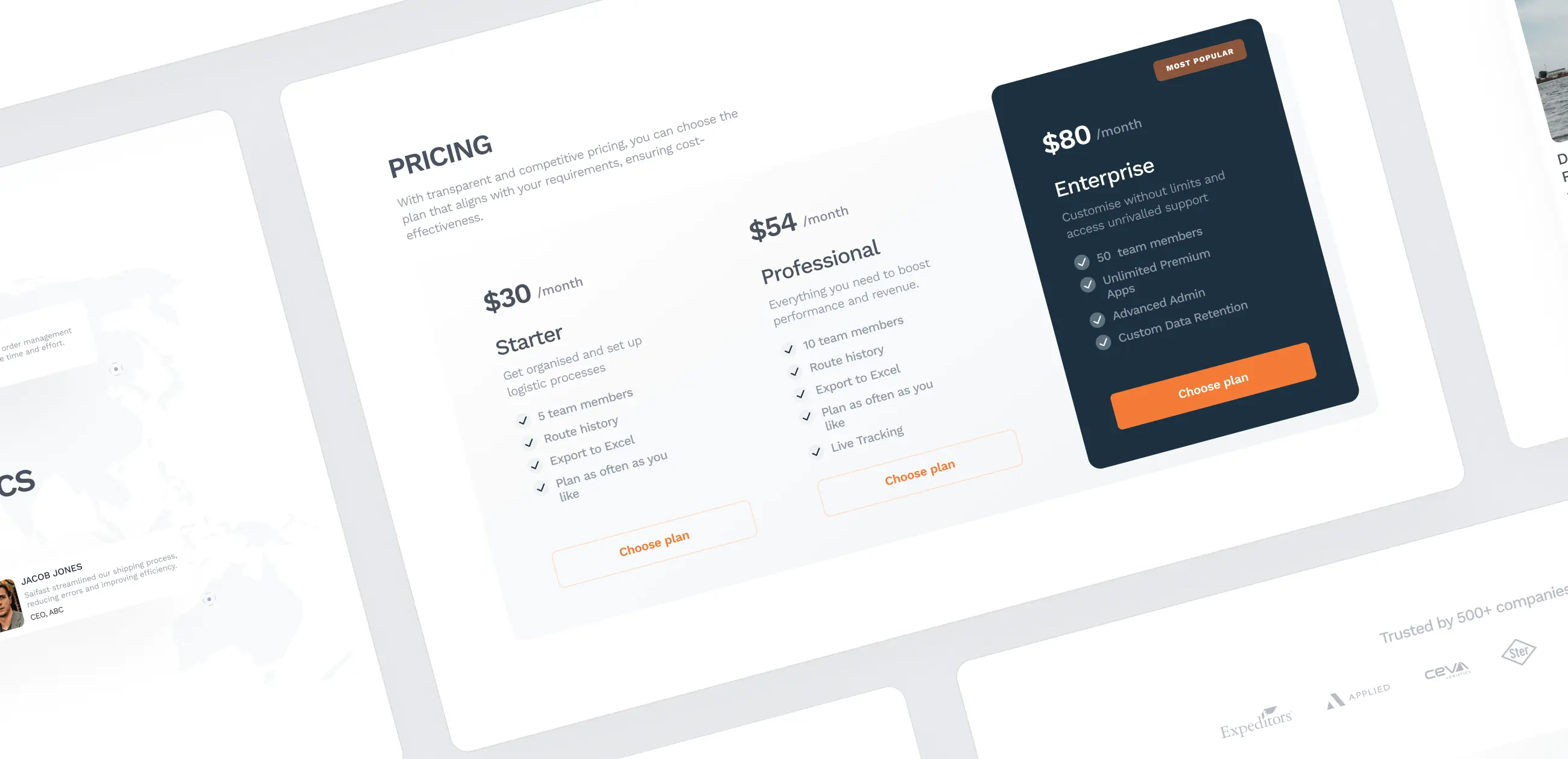 Saifast – promo website for logistics platform - Website Development - Photo 2