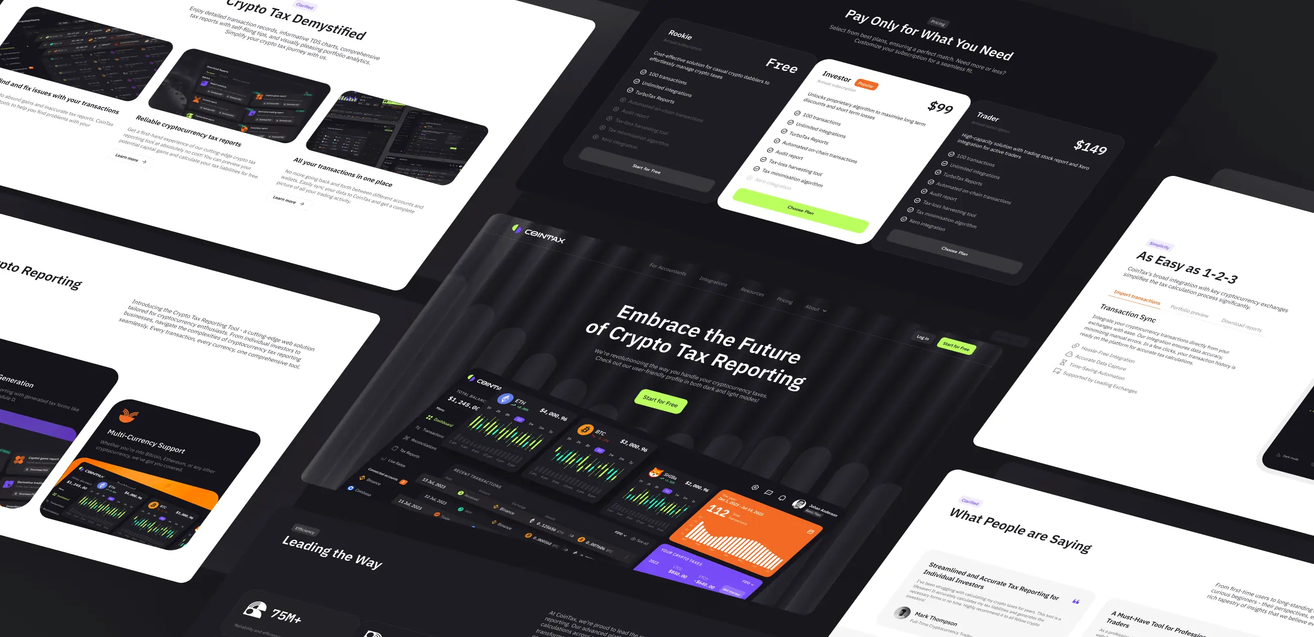 CoinTax – web app promo website - Website Development - Photo 11