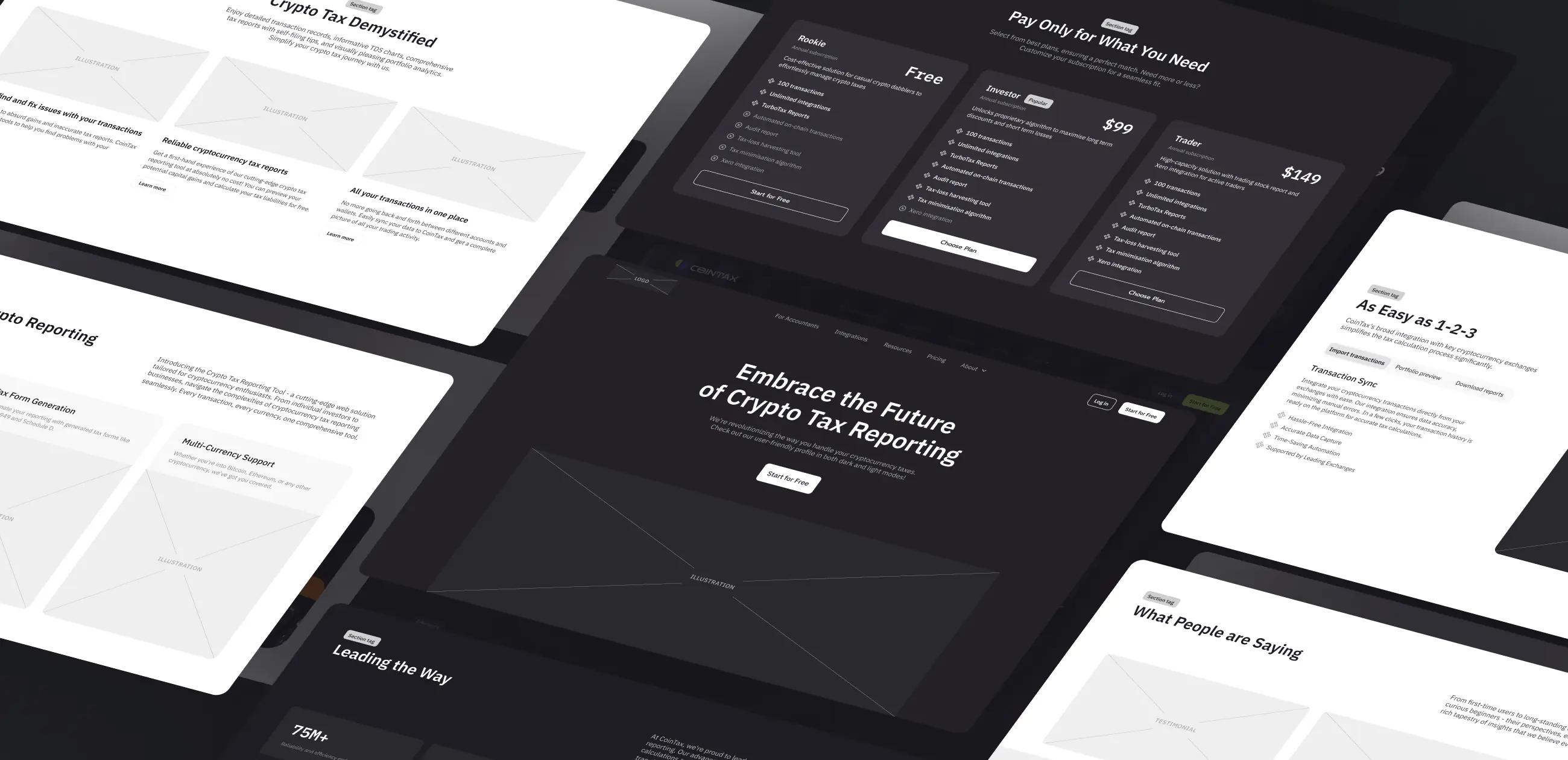 CoinTax – web app promo website - Website Development - Photo 10