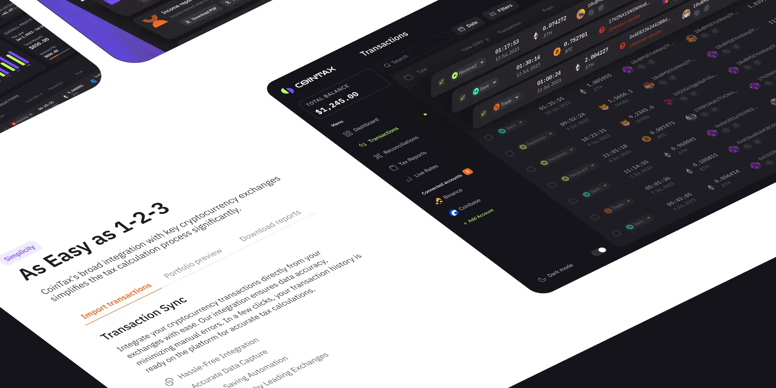 CoinTax – web app promo website - Website Development - Photo 4