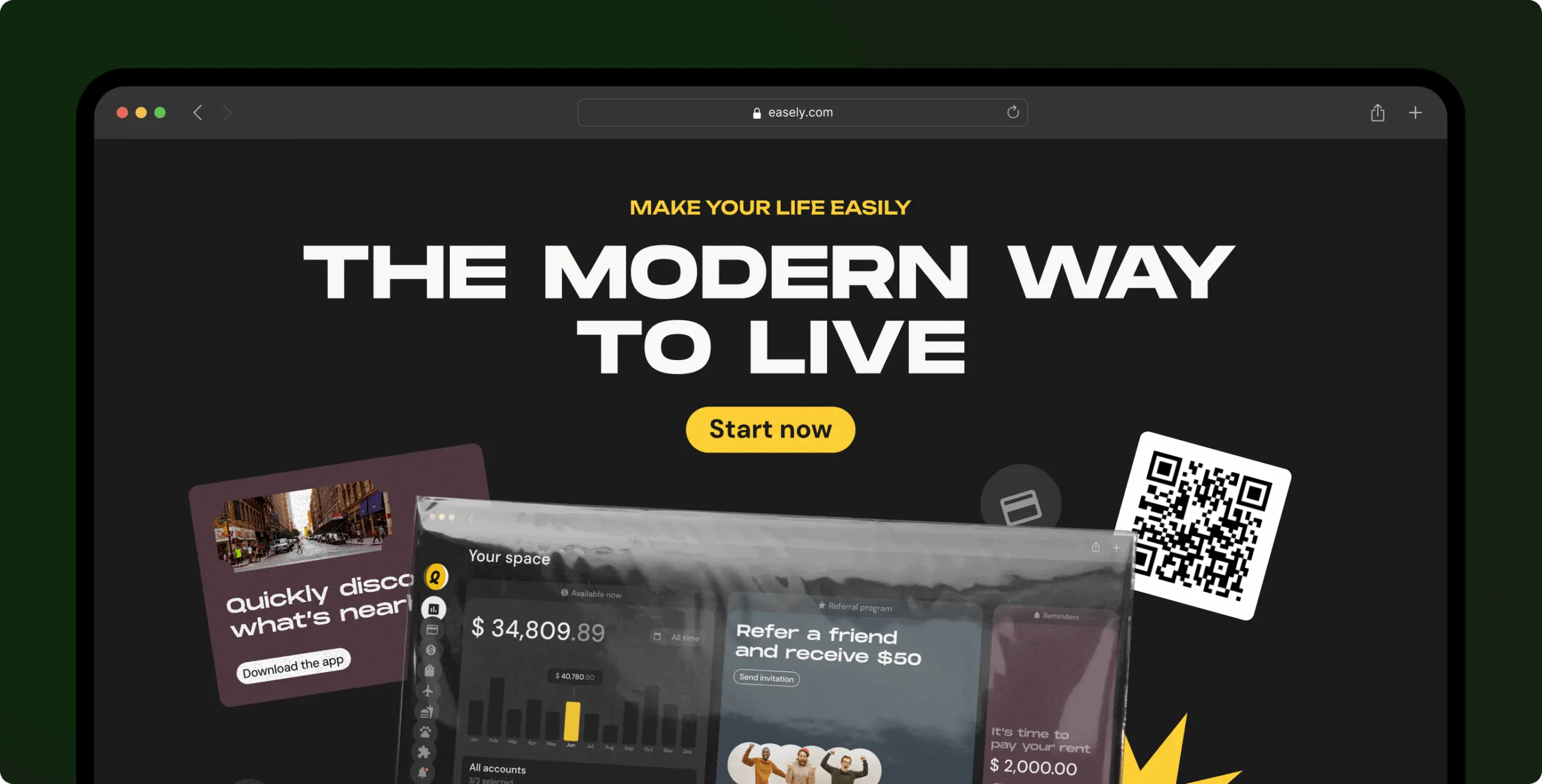 Easily – promo website for the super app - Website Development - Photo 21