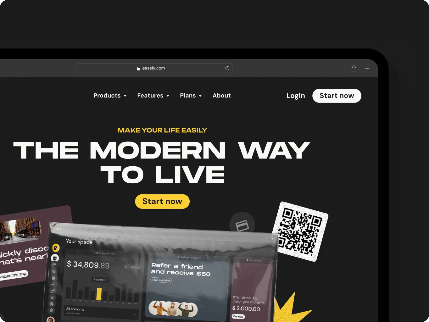 Easily – promo website for the super app - Website Development - Photo 10