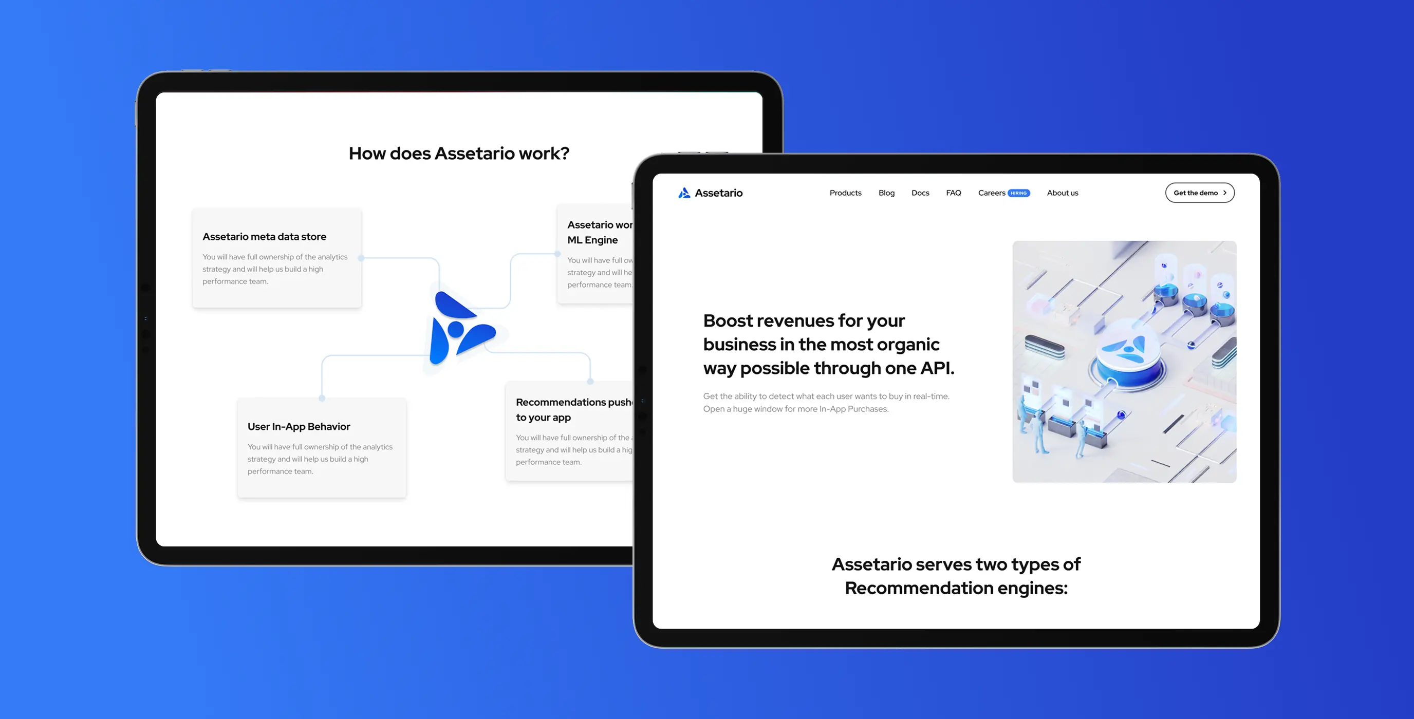 Assetario – website for the best in class platform for app personalization - Website Development - Photo 15