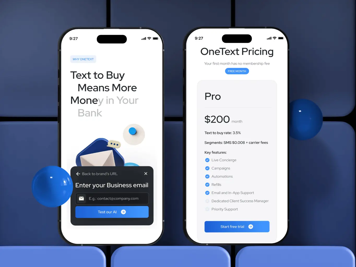OneText – website redesign for SMS marketing tool - Website Development - Photo 9