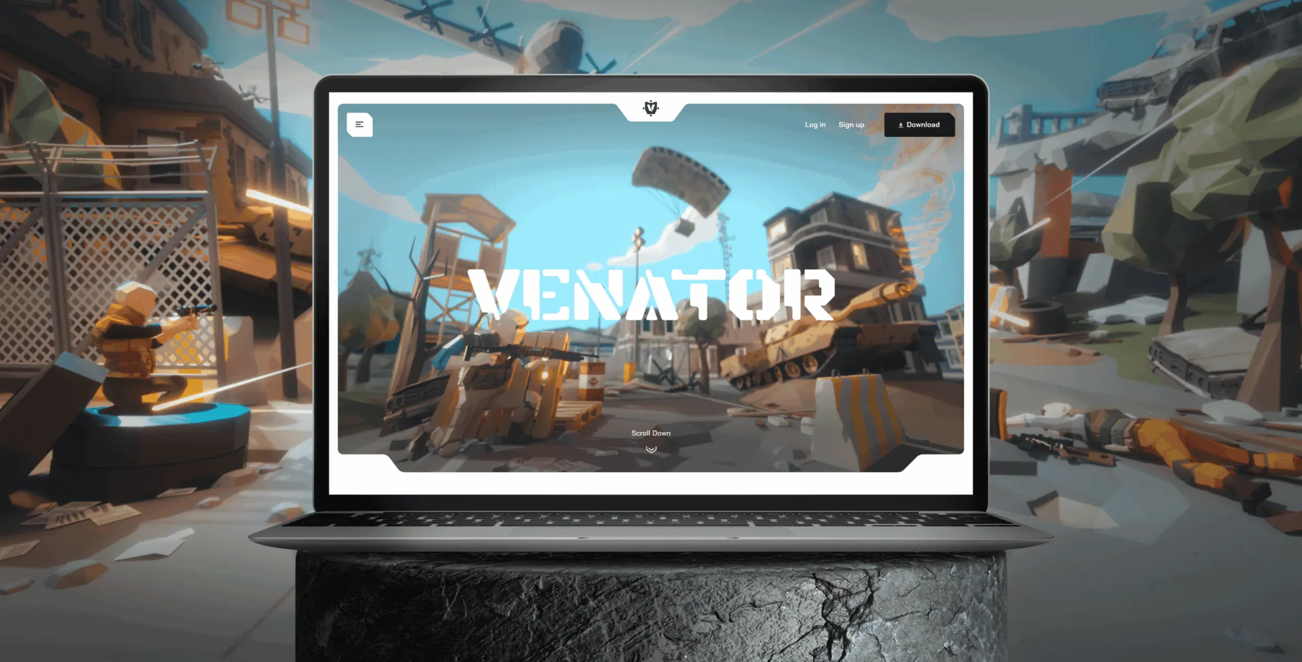 VENATOR – promo site for a futuristic crypto game - Website Development - Photo 6