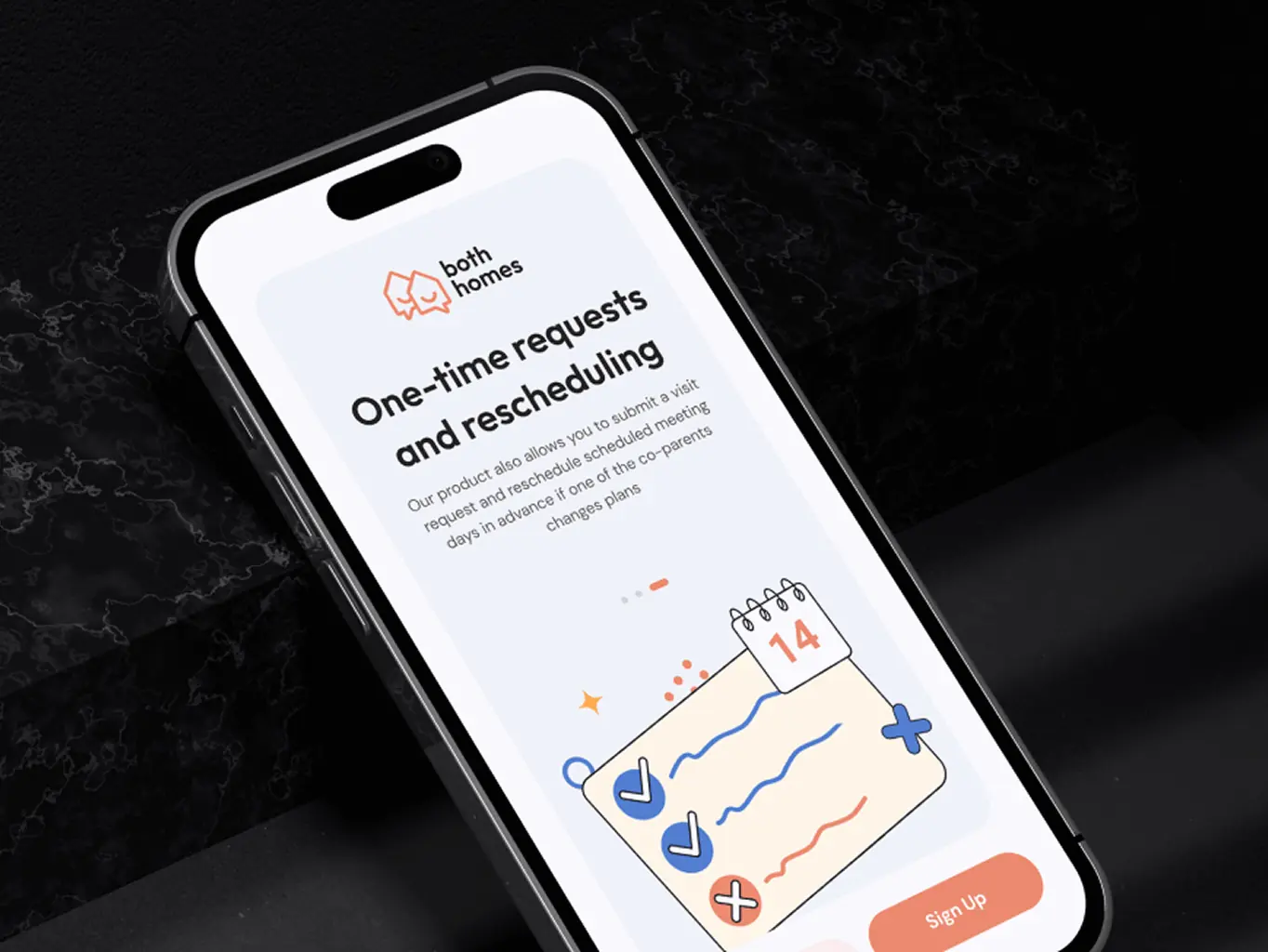 Both Homes – co-parenting mobile app - Website Development - Photo 4