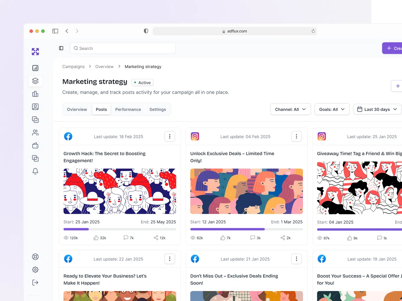 AdFlux – redesigned marketing platform - Website Development - Photo 3
