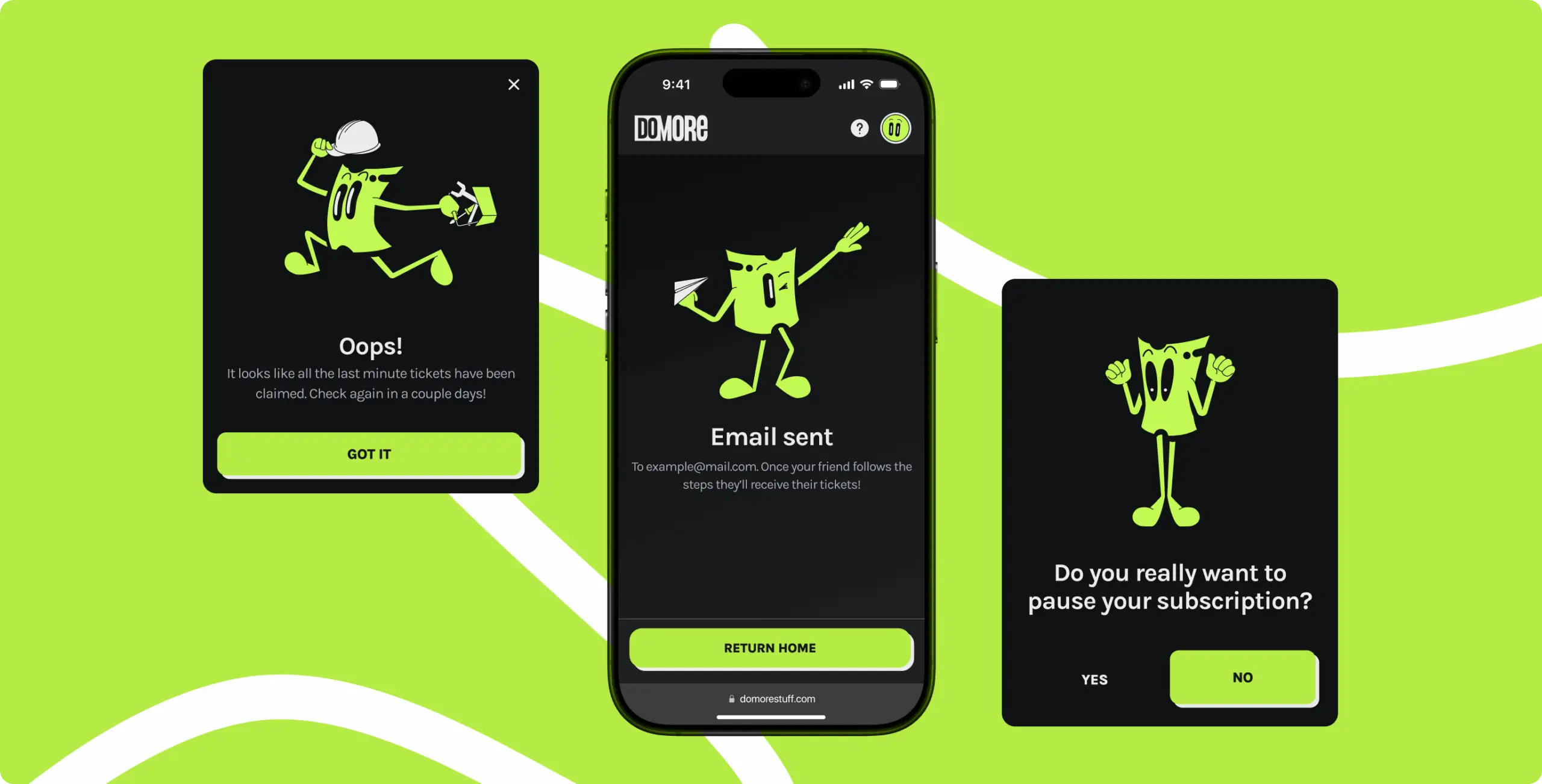 DoMORE — mobile redesign for a ticket subscription platform - Website Development - Photo 16