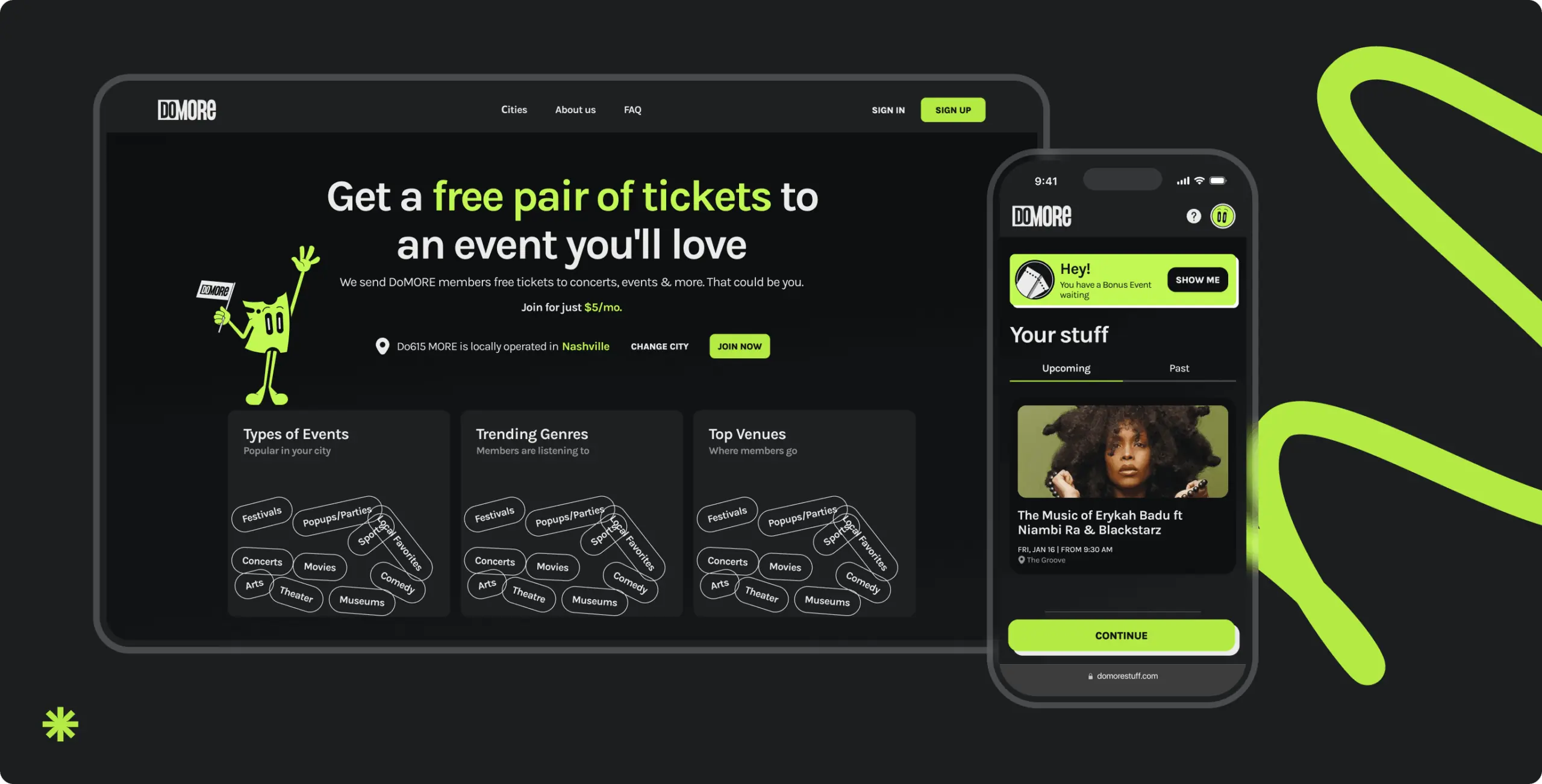 DoMORE — mobile redesign for a ticket subscription platform - Website Development - Photo 10