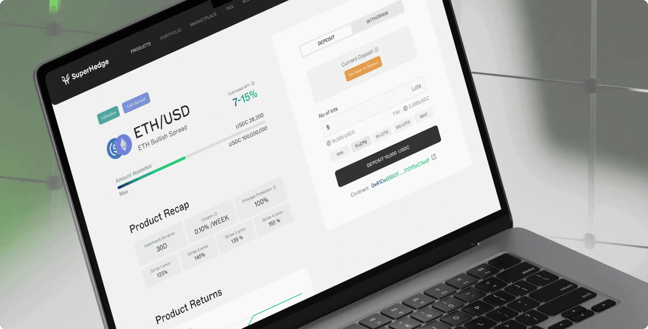 SuperHedge – principal-protected DeFi structured vaults - Website Development - Photo 16