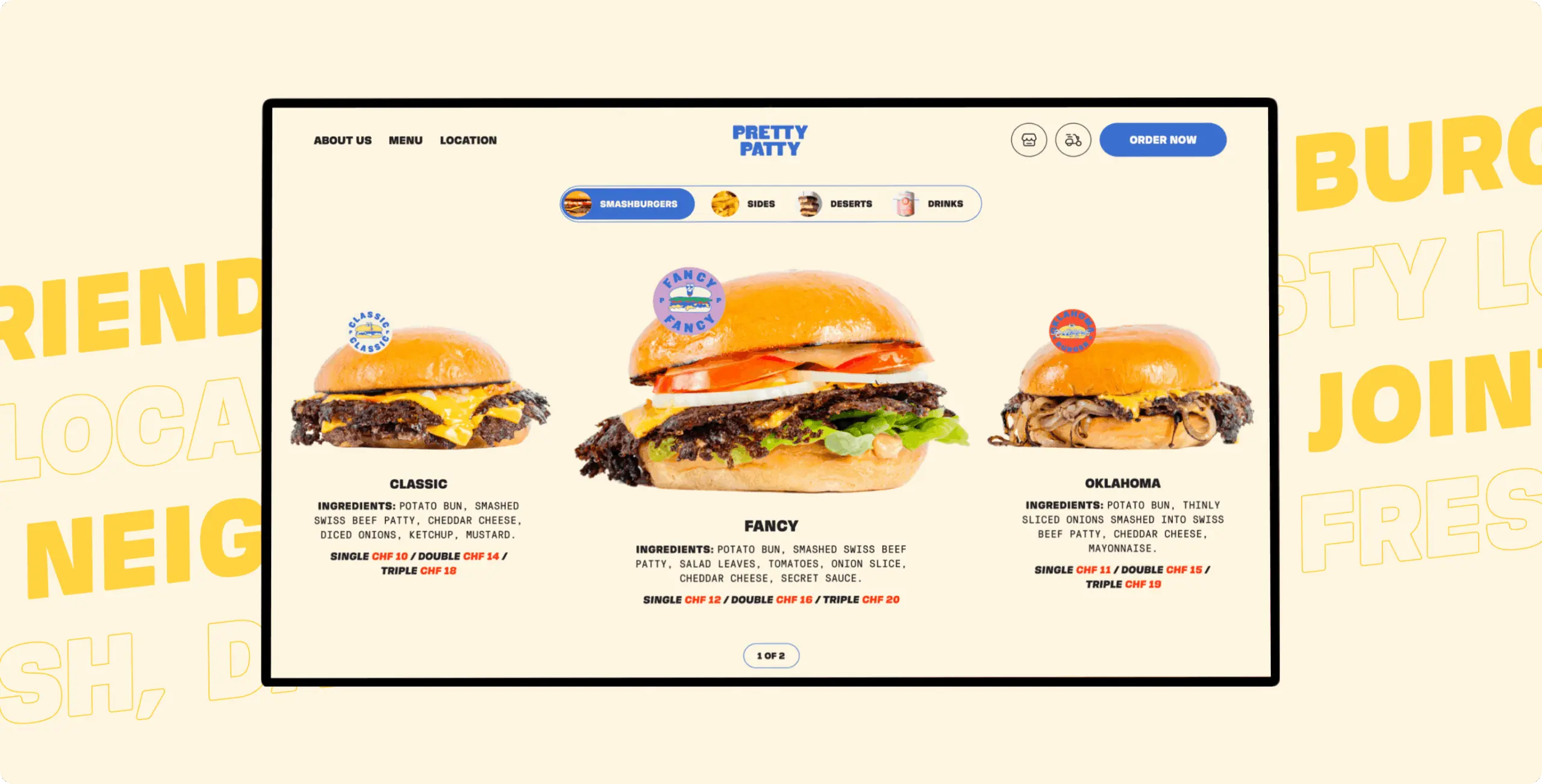Pretty Patty: a deliciously interactive fast food experience - Website Development - Photo 8