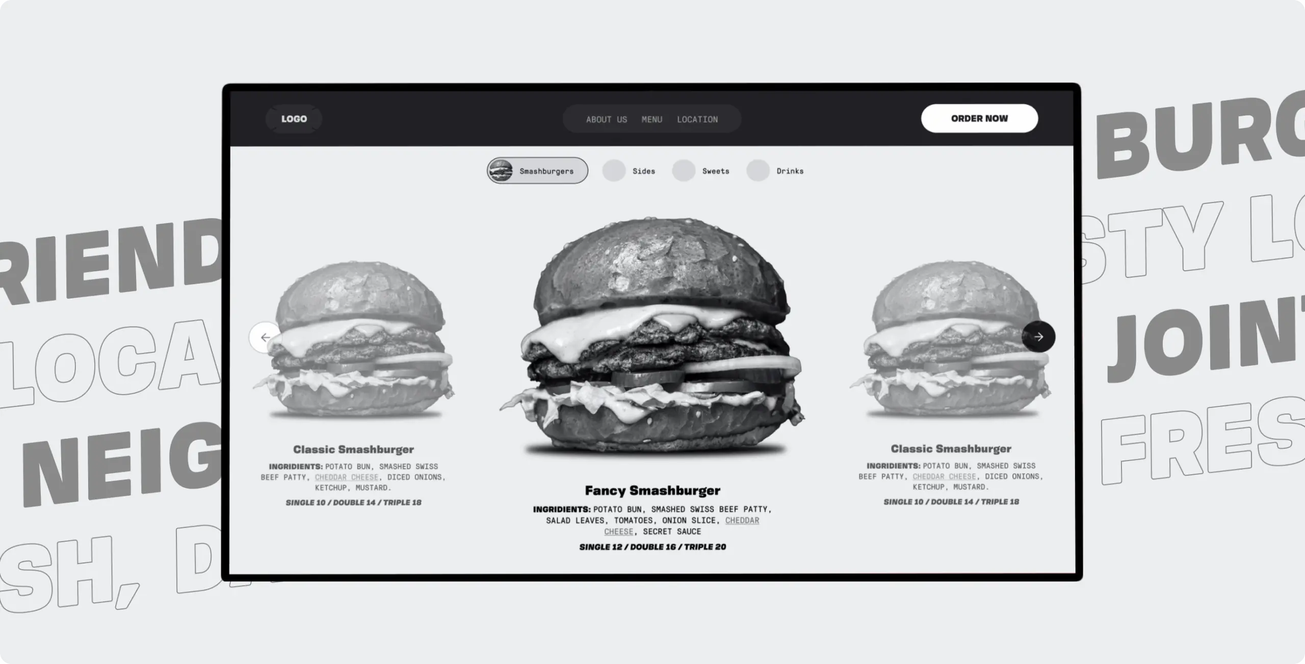 Pretty Patty: a deliciously interactive fast food experience - Website Development - Photo 7