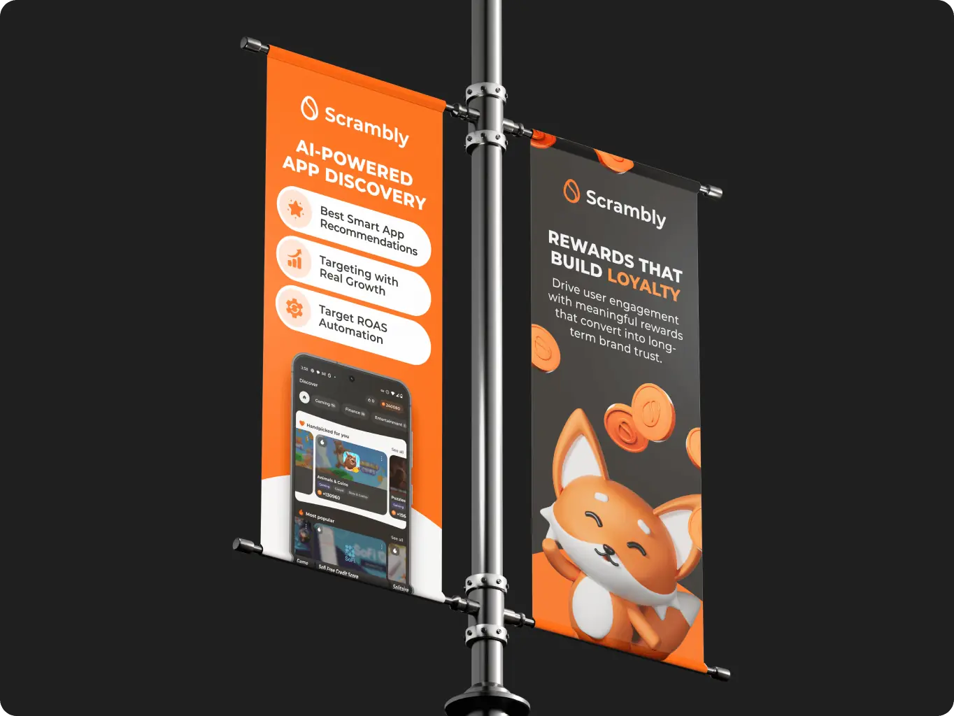 Scrambly – branding for a rewarded discovery platform for games and apps - Website Development - Photo 3