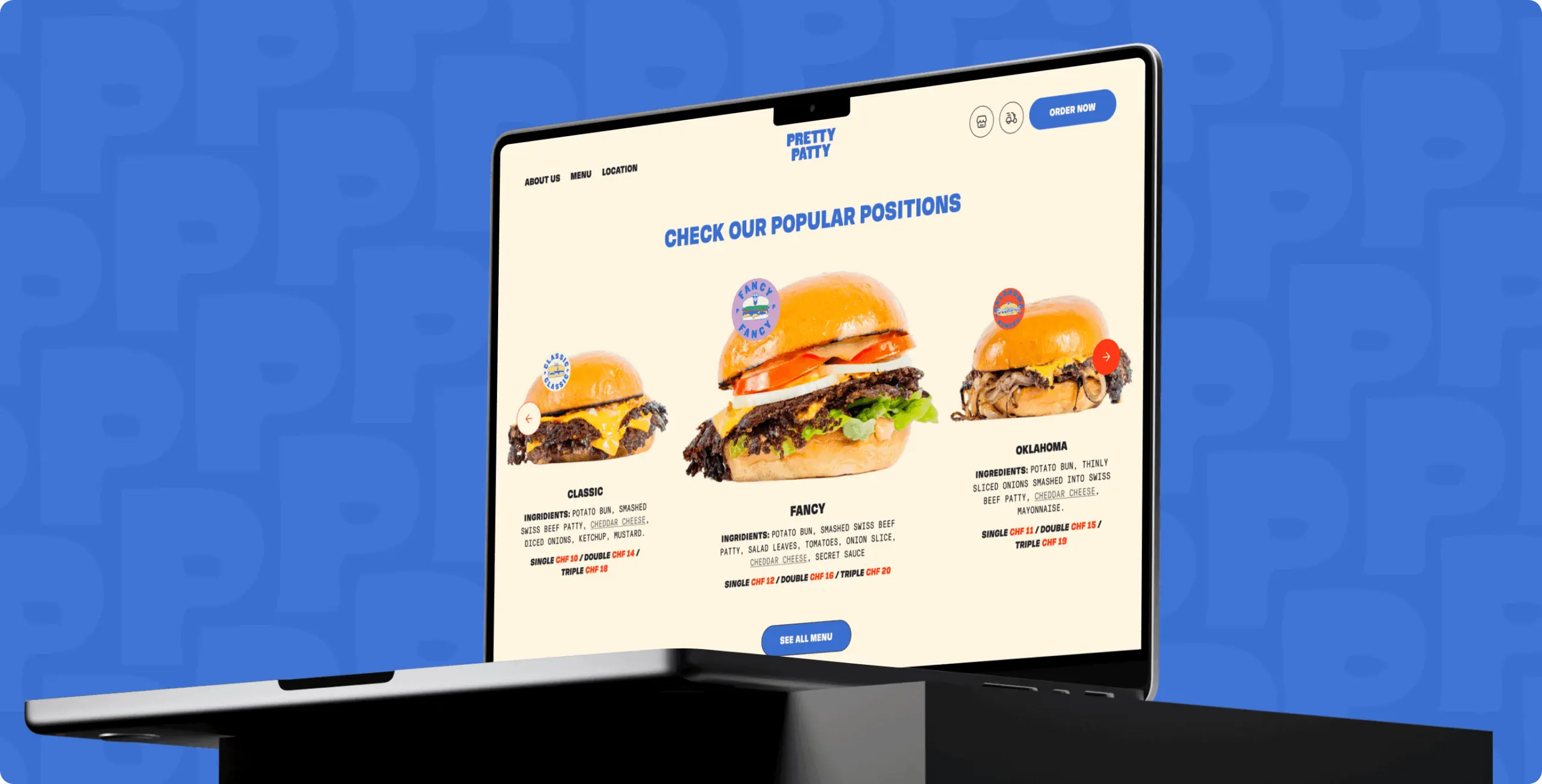 Pretty Patty: a deliciously interactive fast food experience - Website Development - Photo 11