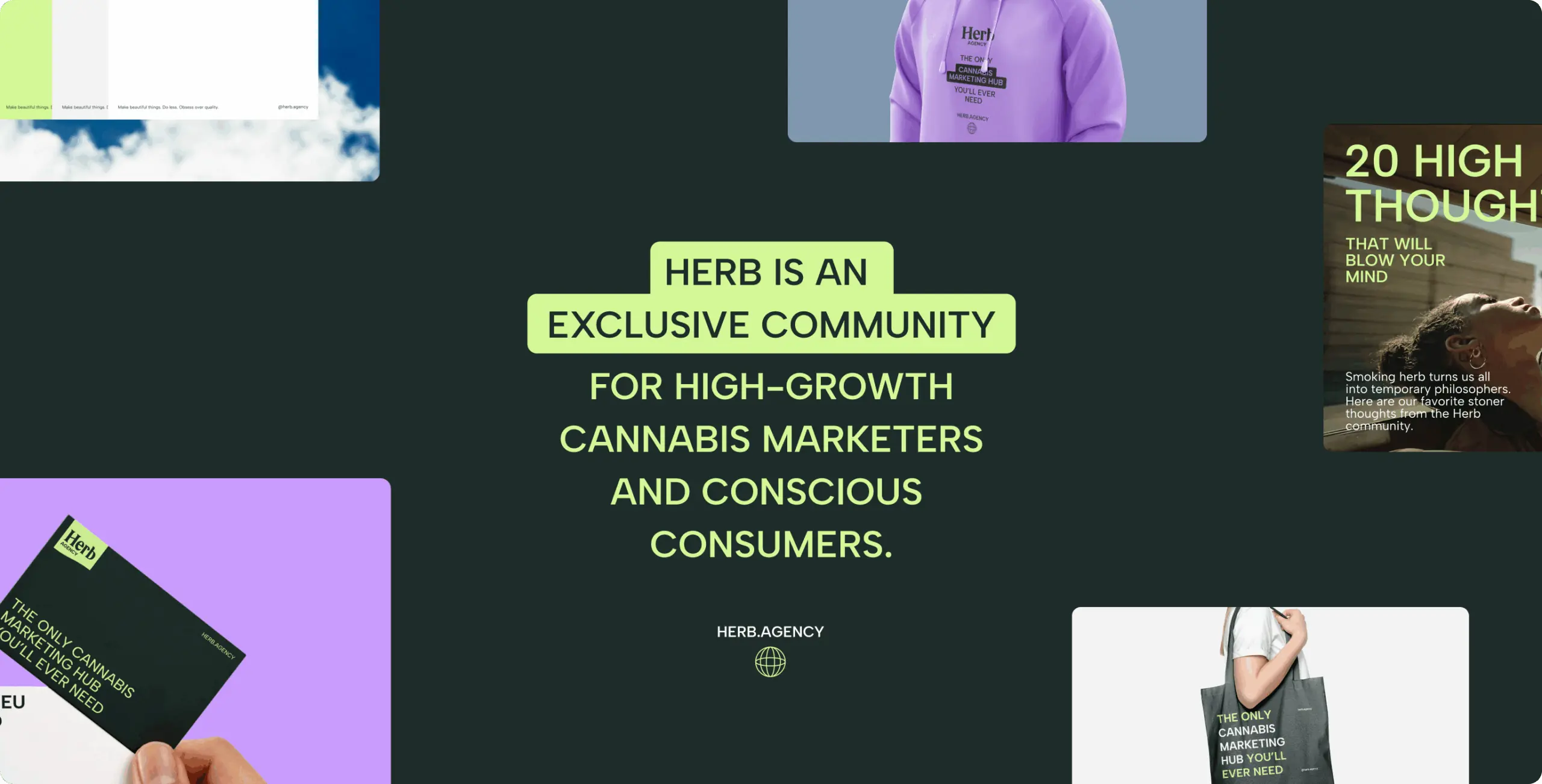 Herb.Agency – rebranding the cannabis experience - Website Development - Photo 6