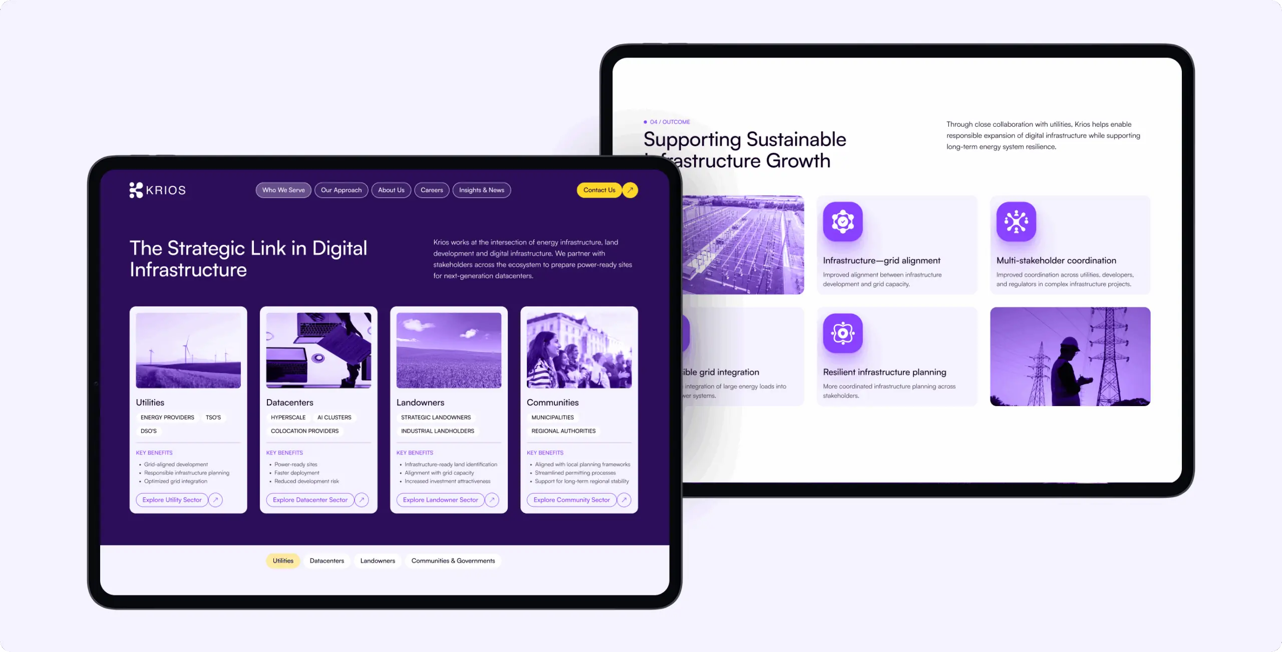 Krios — simplifying infrastructure readiness for data centers, utilities, and governments - Website Development - Photo 7