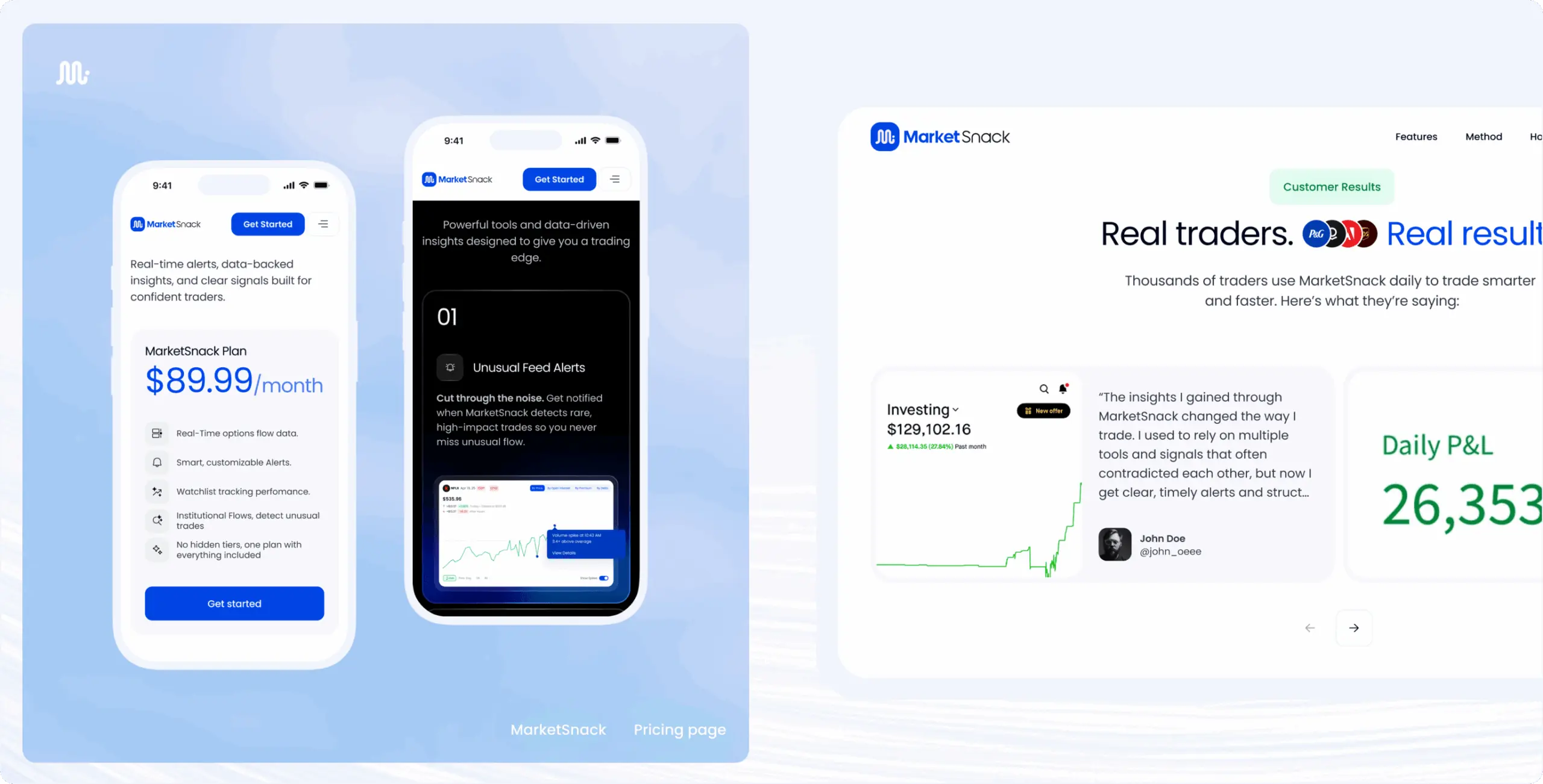 MarketSnack — redesigning a trader platform into a high-converting fintech sales funnel - Website Development - Photo 13