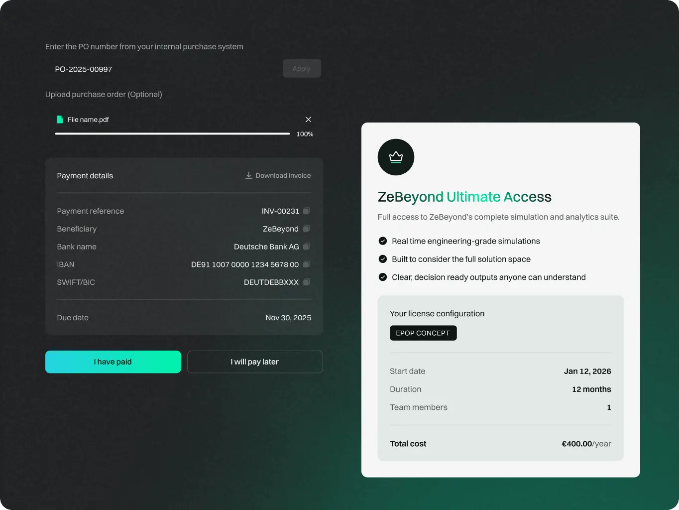 ZeBeyond — how redesigning the onboarding flow cut the trial-to-paid activation time - Website Development - Photo 13