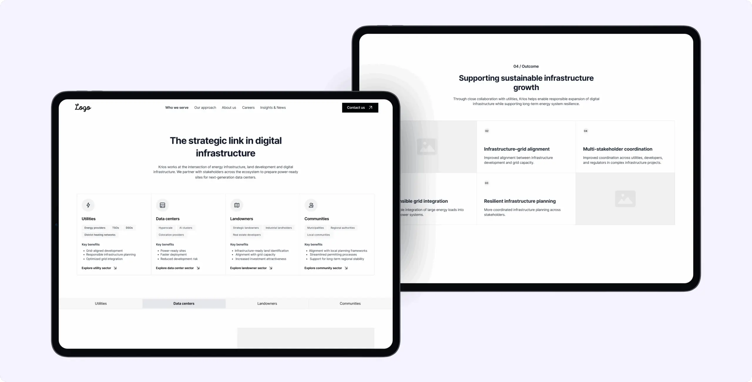 Krios — simplifying infrastructure readiness for data centers, utilities, and governments - Website Development - Photo 6