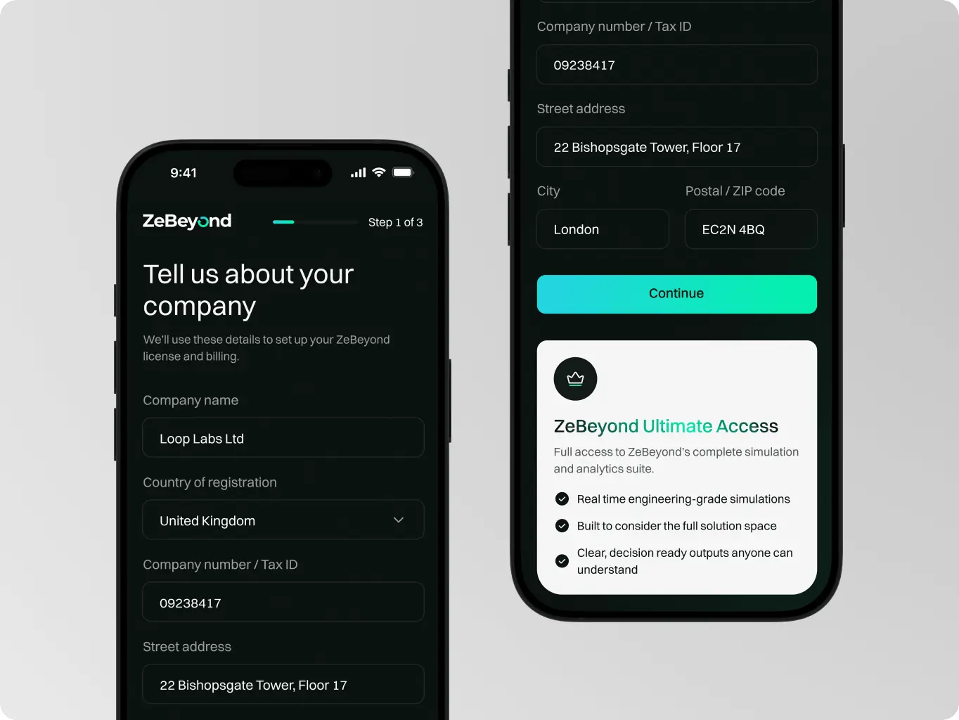 ZeBeyond — how redesigning the onboarding flow cut the trial-to-paid activation time - Website Development - Photo 4