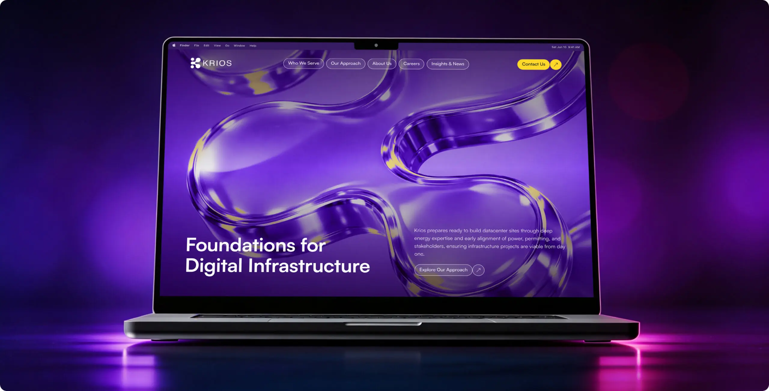 Krios — simplifying infrastructure readiness for data centers, utilities, and governments - Website Development - Photo 1