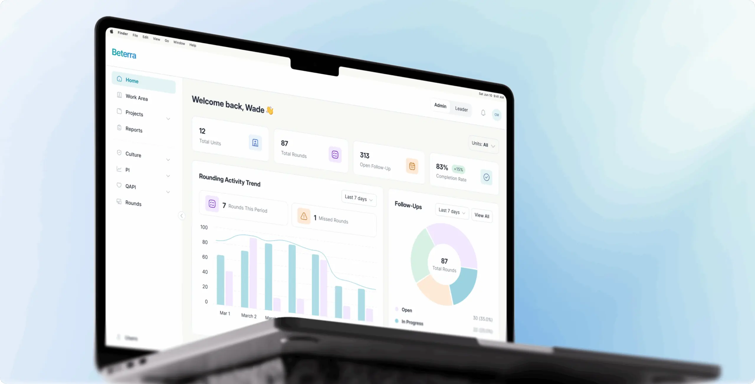 Beterra – hospital operations platform streamlined issue tracking across multi-level healthcare teams - Website Development - Photo 1