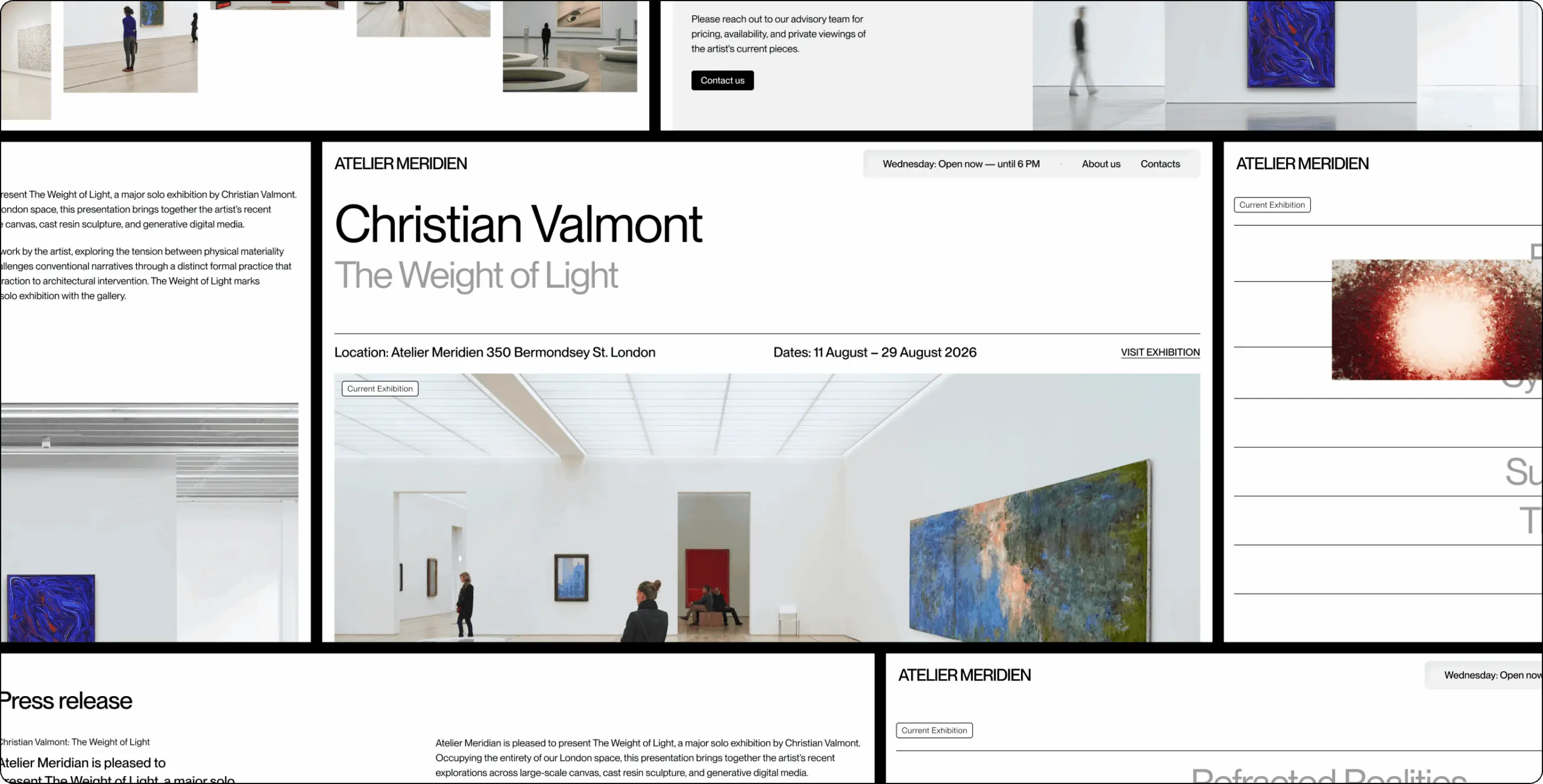 Atelier Meredian – how a digital exhibition space builds collector trust before a single physical show opens - Website Development - Photo 13