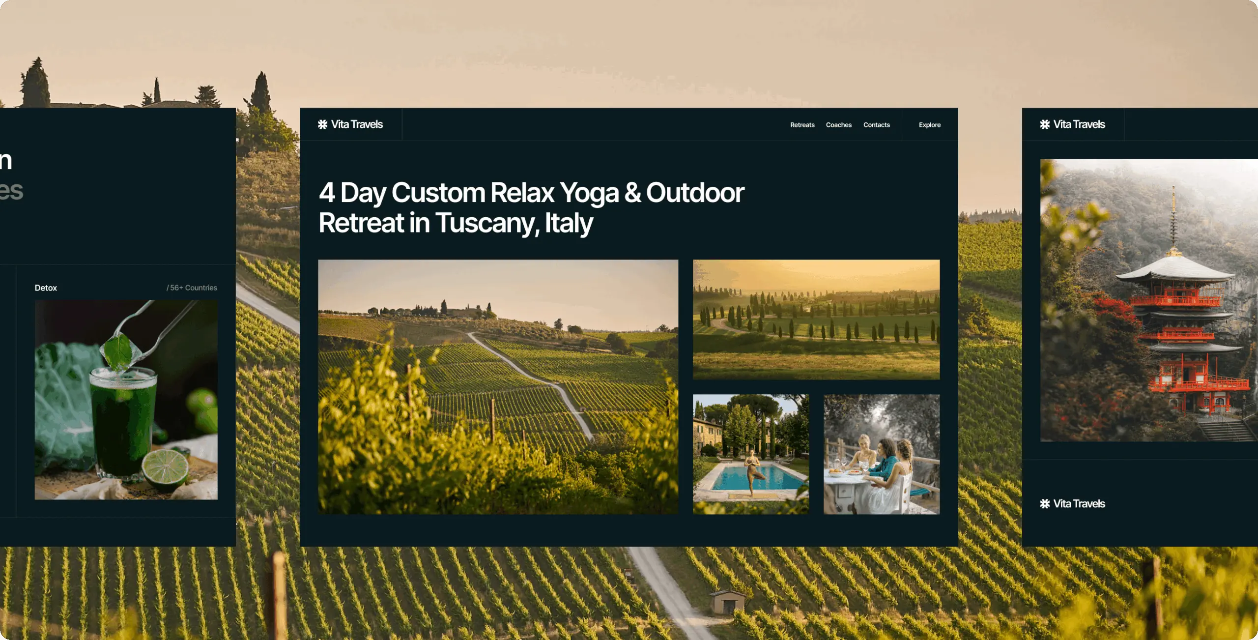 Vita Travels – turning a scattered wellness-travel search into one curated marketplace - Website Development - Photo 13